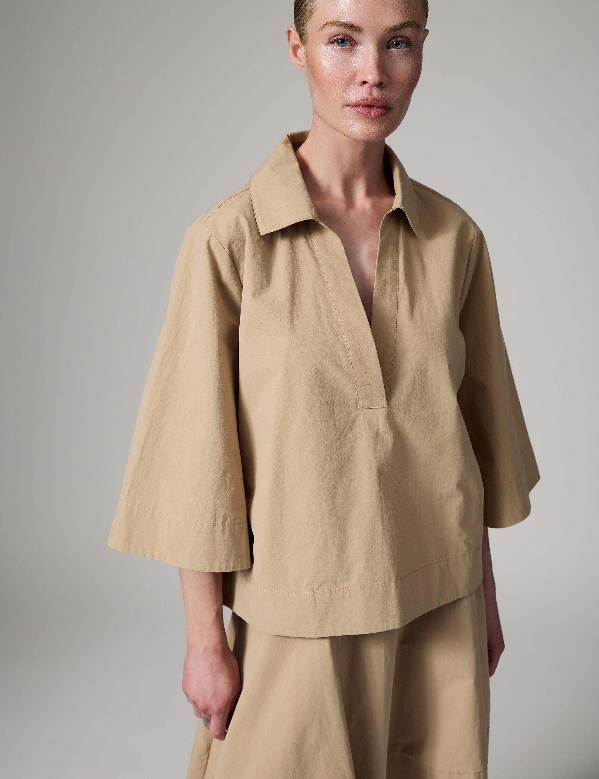 DAY Birger ét Mikkelsen DAYLuma- Cottaline - Blouse Blouse 500124 TAUPE