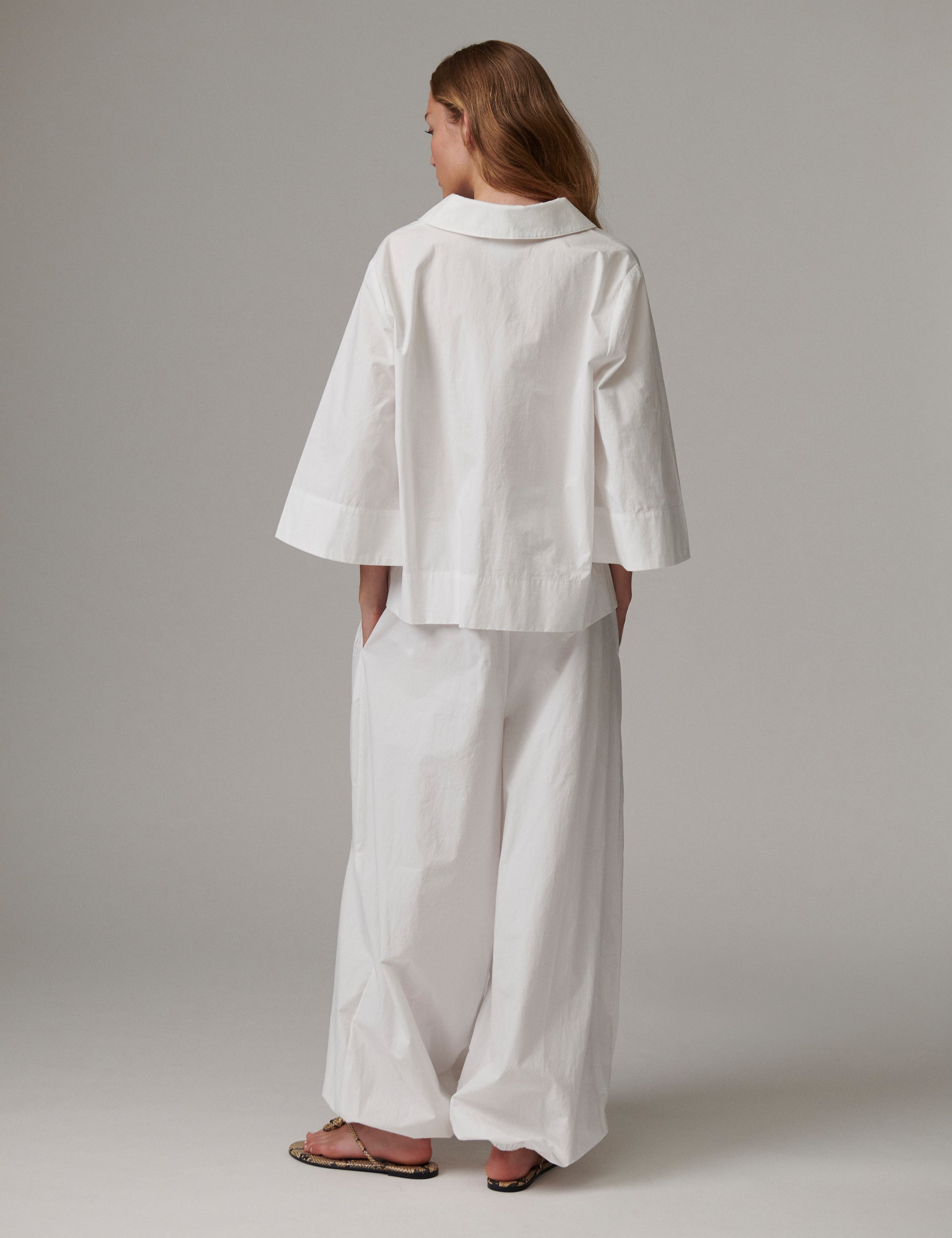DAY Birger ét Mikkelsen DAYTimo- Cottaline - Pants Pants 114001 Brilliant White