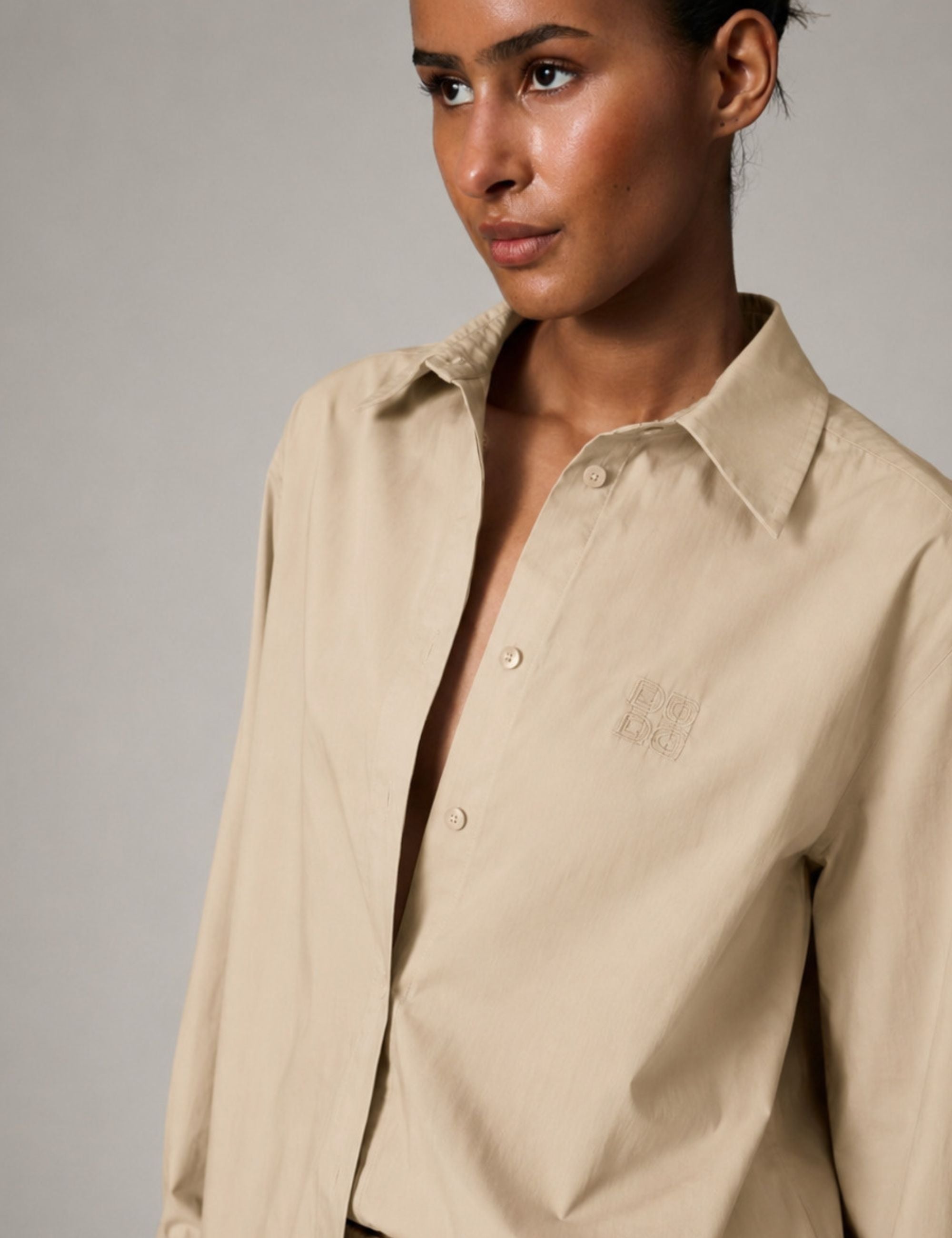 DAY Birger ét Mikkelsen DAYZoe - Cottaline Shirt 500124 TAUPE