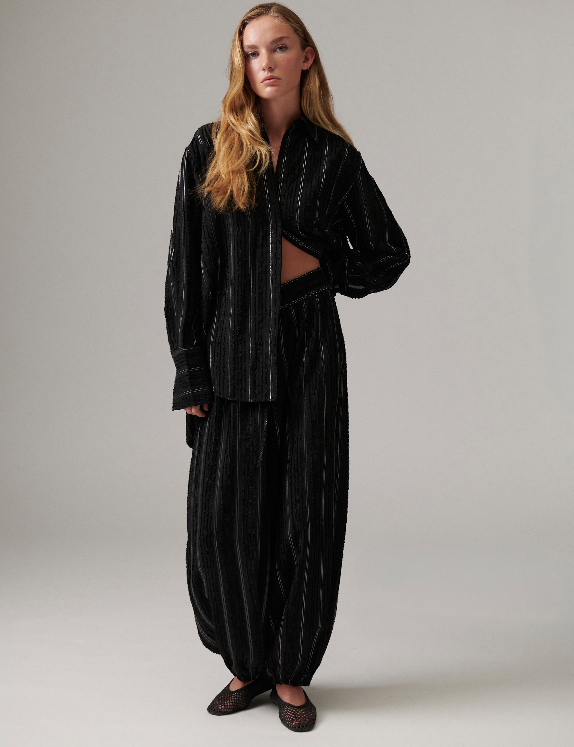 DAY Birger ét Mikkelsen DAYZoe - Raw Stripe Shirt 12000 Black