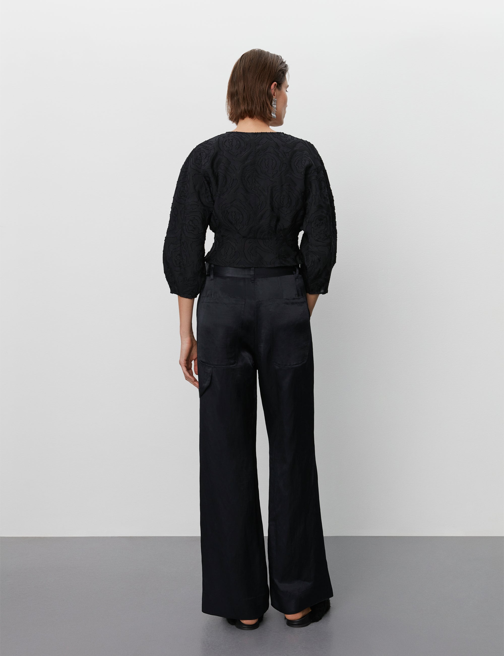 DAY Birger ét Mikkelsen David - High Shine Blend RD Pants 190303 BLACK