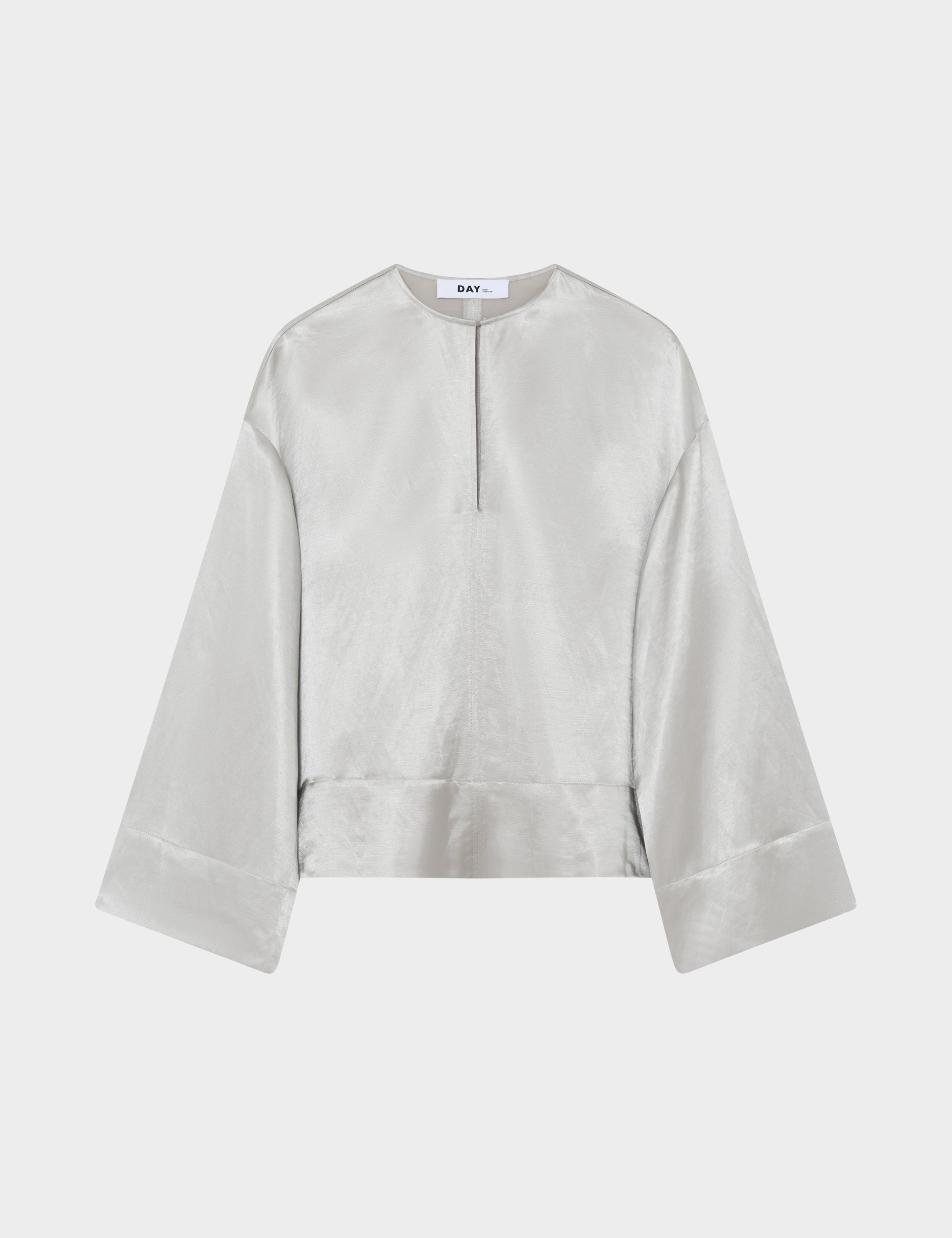 DAY Birger ét Mikkelsen Davies - High shine blend Shirts & Blouses 144102 GLACIER GREY