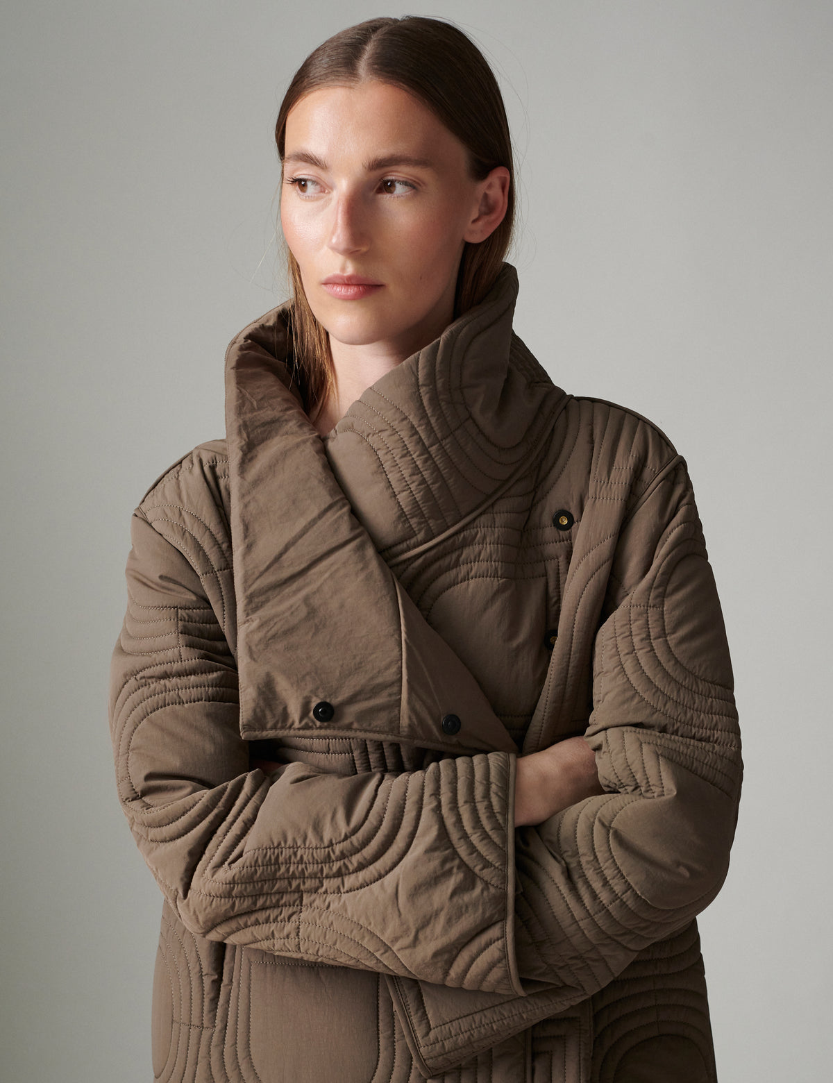 DAY Birger ét Mikkelsen DayAdjo - Rhombus quilt - Coat Coat 500125 WALNUT