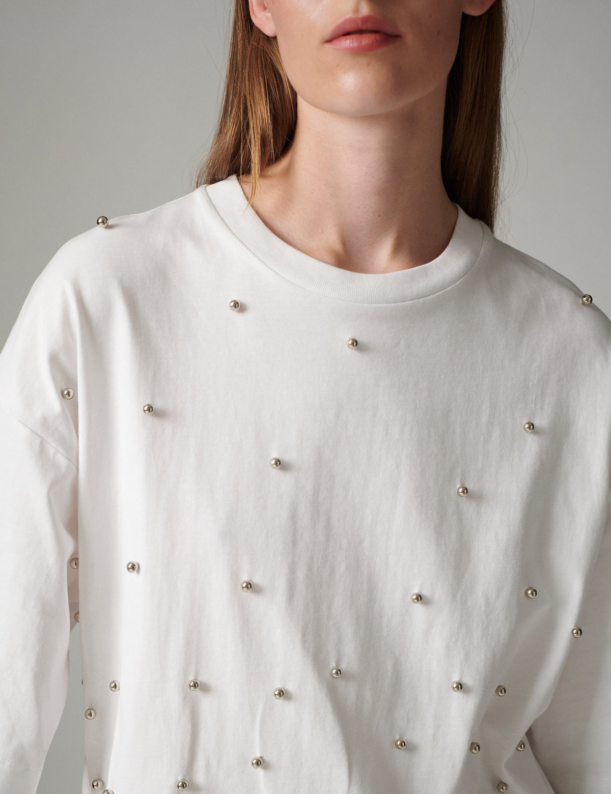 DAY Birger ét Mikkelsen DayDrew Studs - Heavy jersey - T-shirt T-shirt 110601 Bright White
