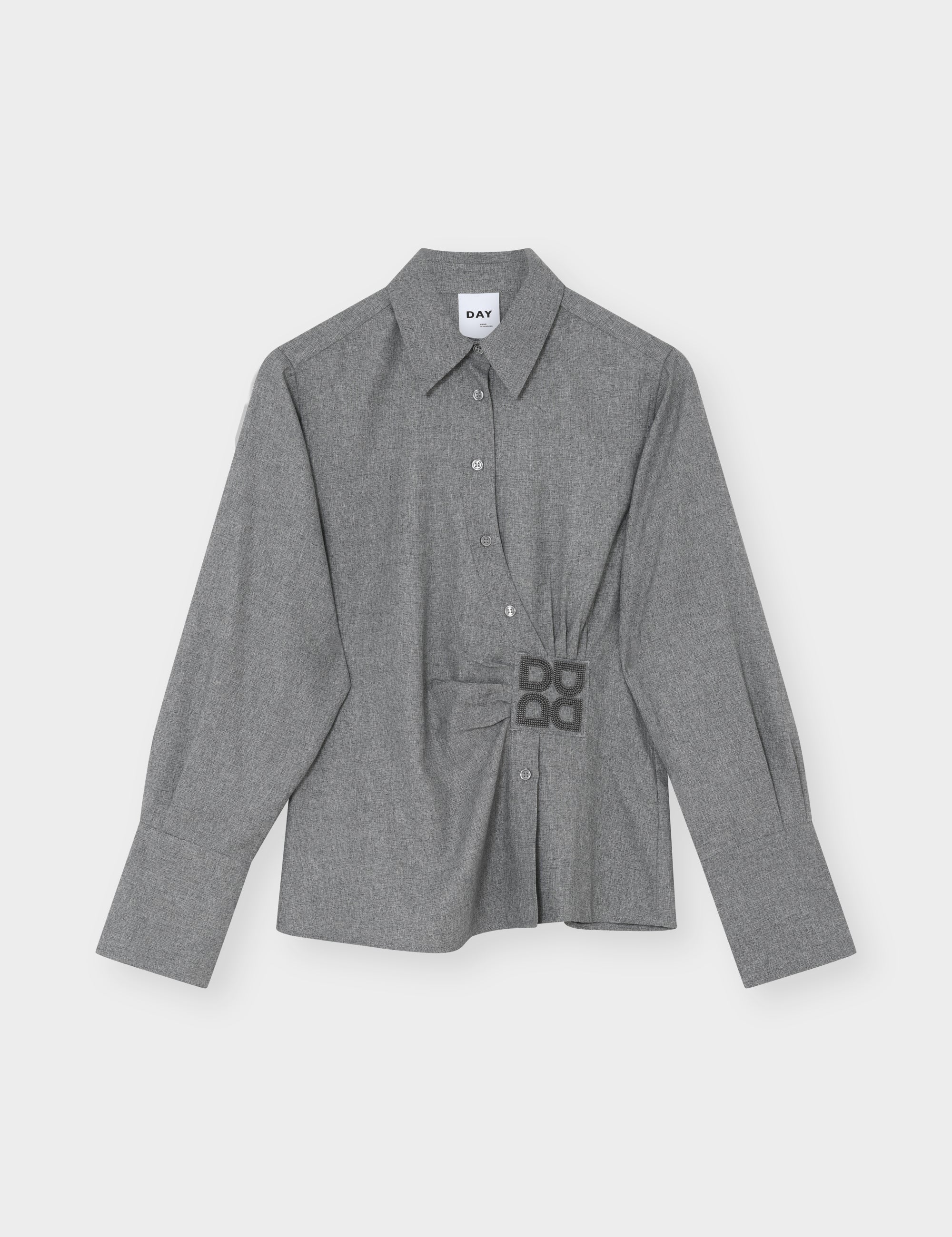 DAY Birger ét Mikkelsen Domi - Corporate Day - Blouse Blouse 500006 Medium Grey Melange