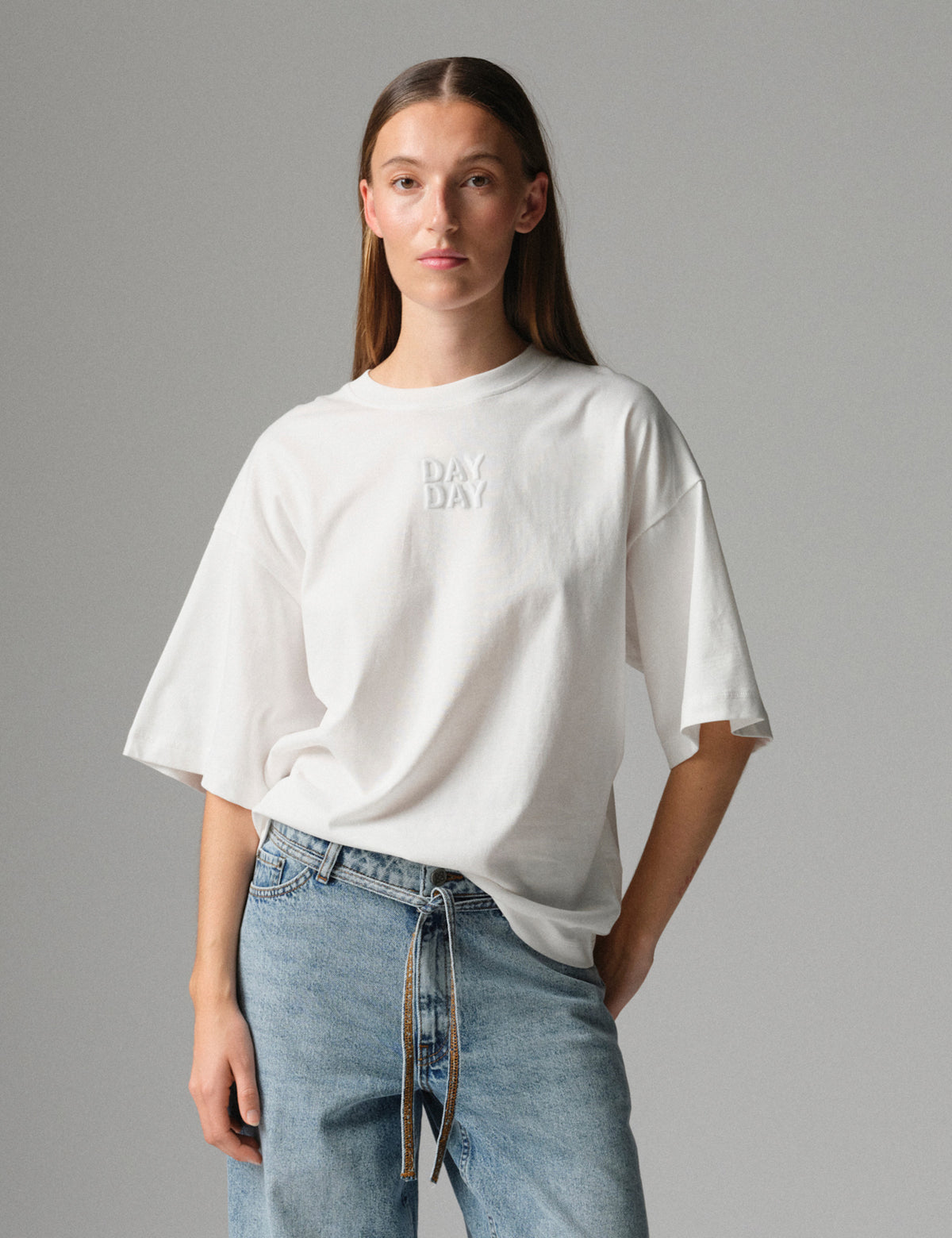 DAY Birger ét Mikkelsen Drew - Heavy Jersey - T-shirt T-shirt 13900 Bright White
