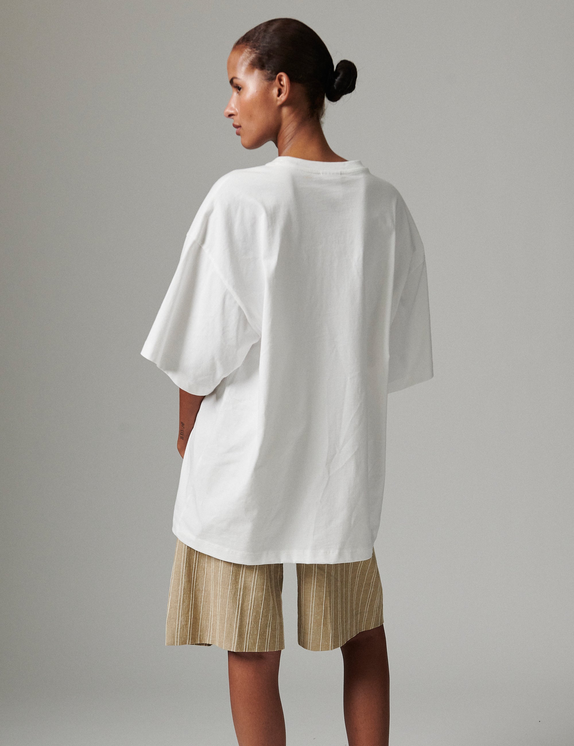 DAY Birger ét Mikkelsen Drew King embroidery - Heavy Jersey Tops & T-Shirts 110601 BRIGHT WHITE