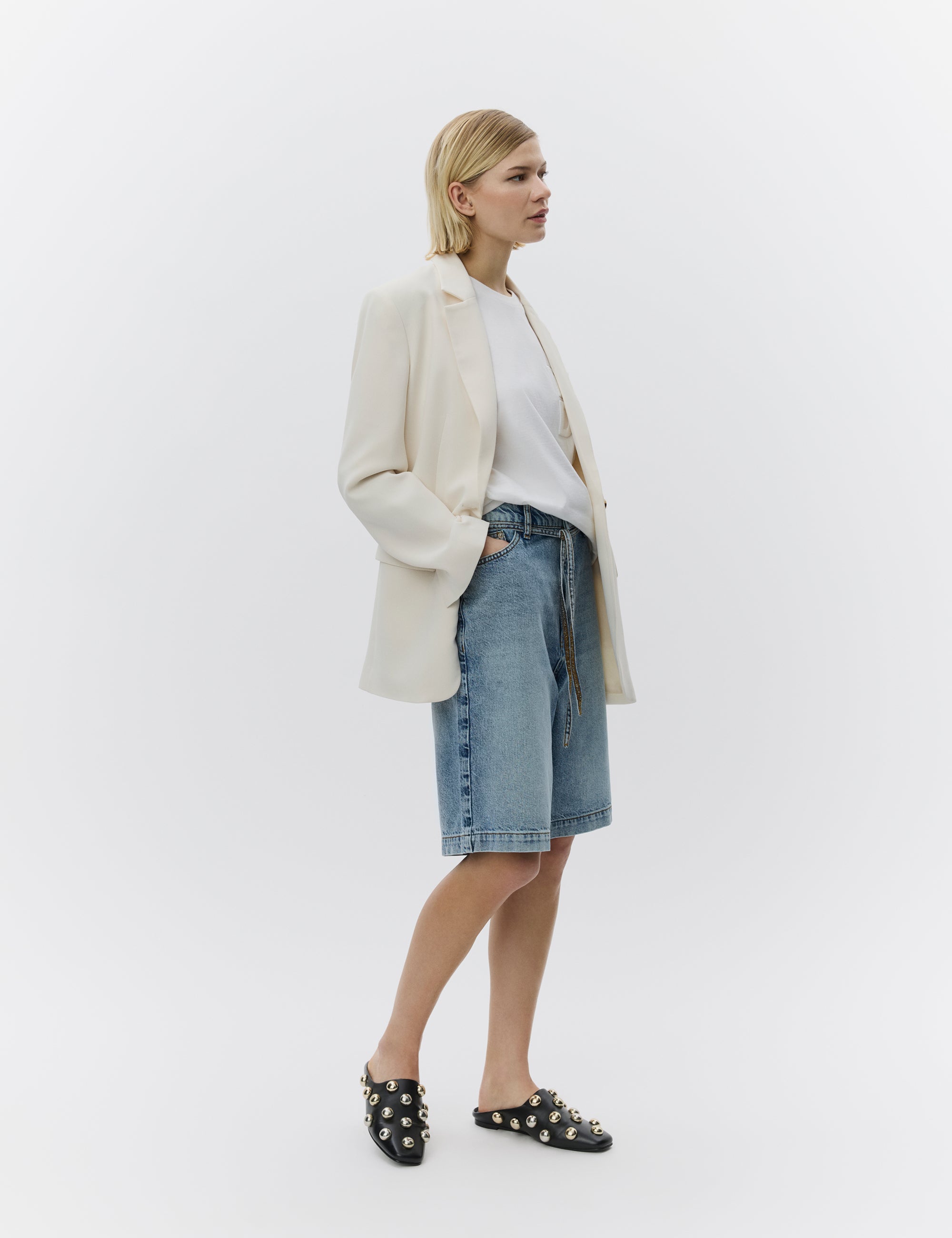 DAY Birger ét Mikkelsen Elijah Shorts – Blue Soft Denim Shorts 500005 LIGHT BLUE