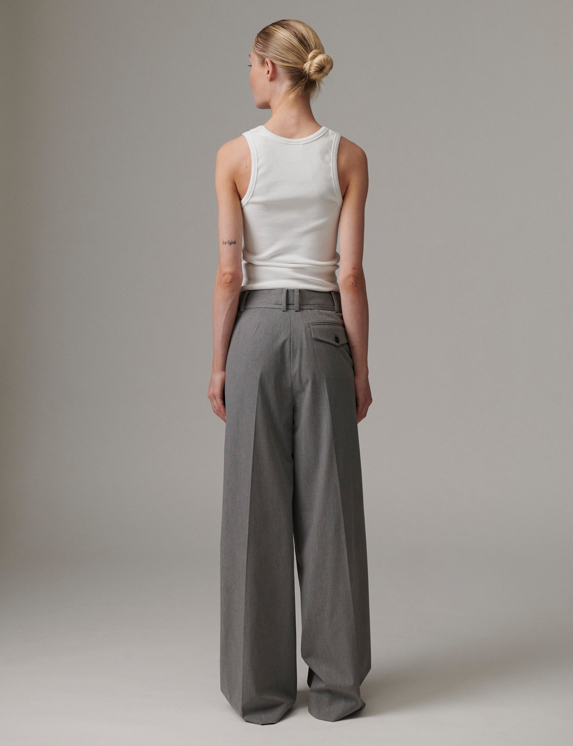 DAY Birger ét Mikkelsen Elina - Classic Gab Pants 500006 Medium Grey Melange