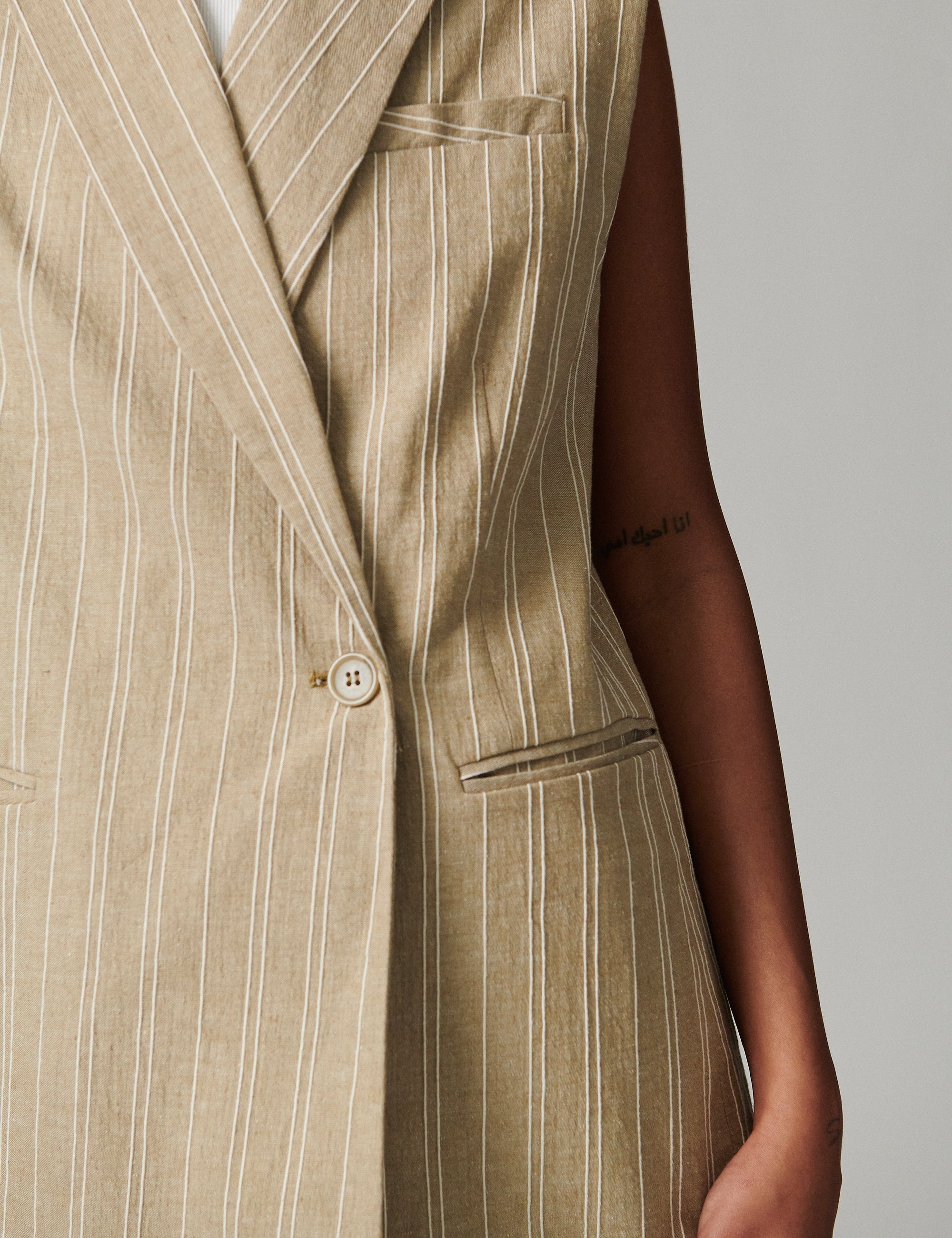 DAY Birger ét Mikkelsen Elliana - Linen Threads Waistcoat 170630 TREE HOUSE