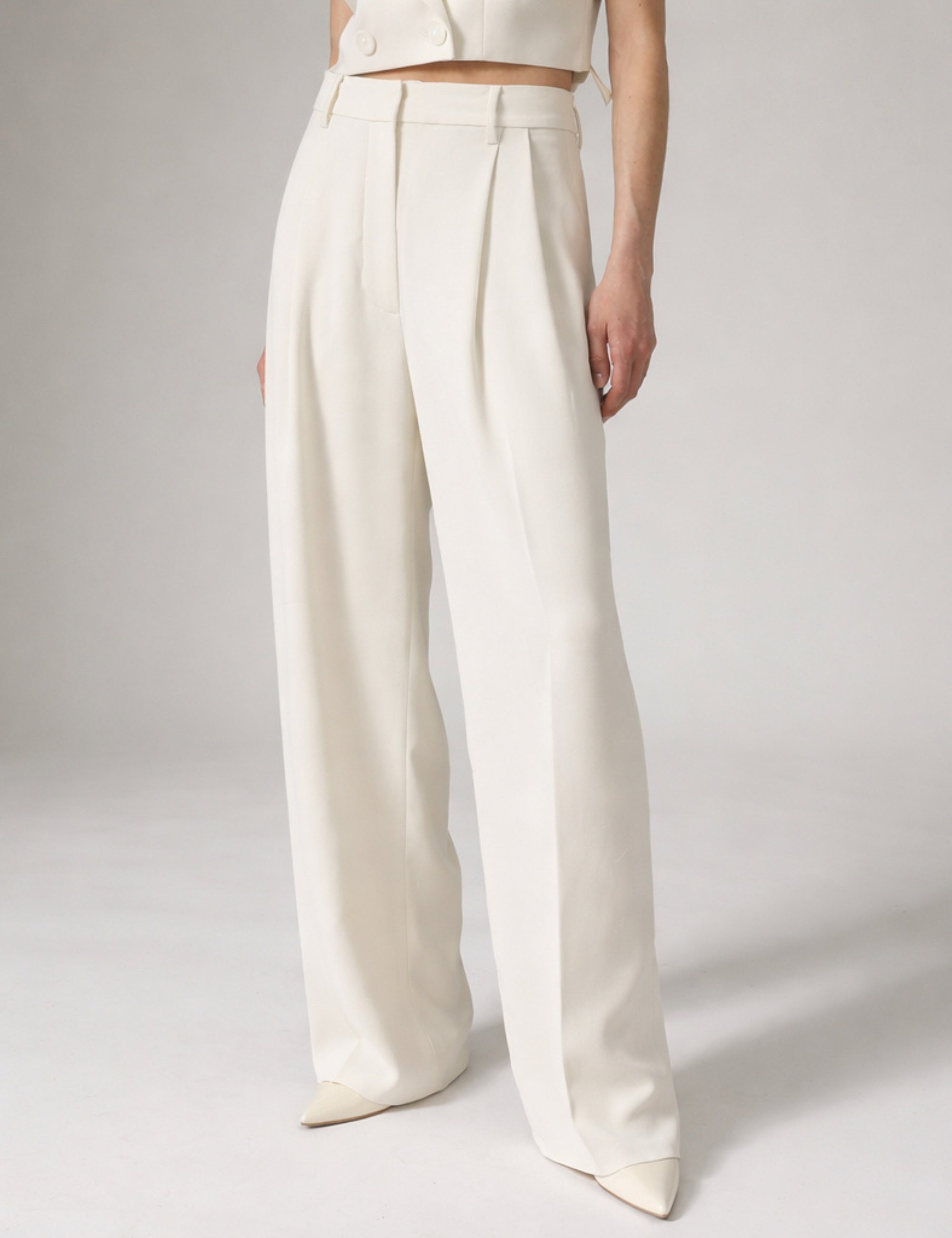 DAY Birger ét Mikkelsen Enzo - Classic Gabardine - Pants Pants 01002 Ivory Shade