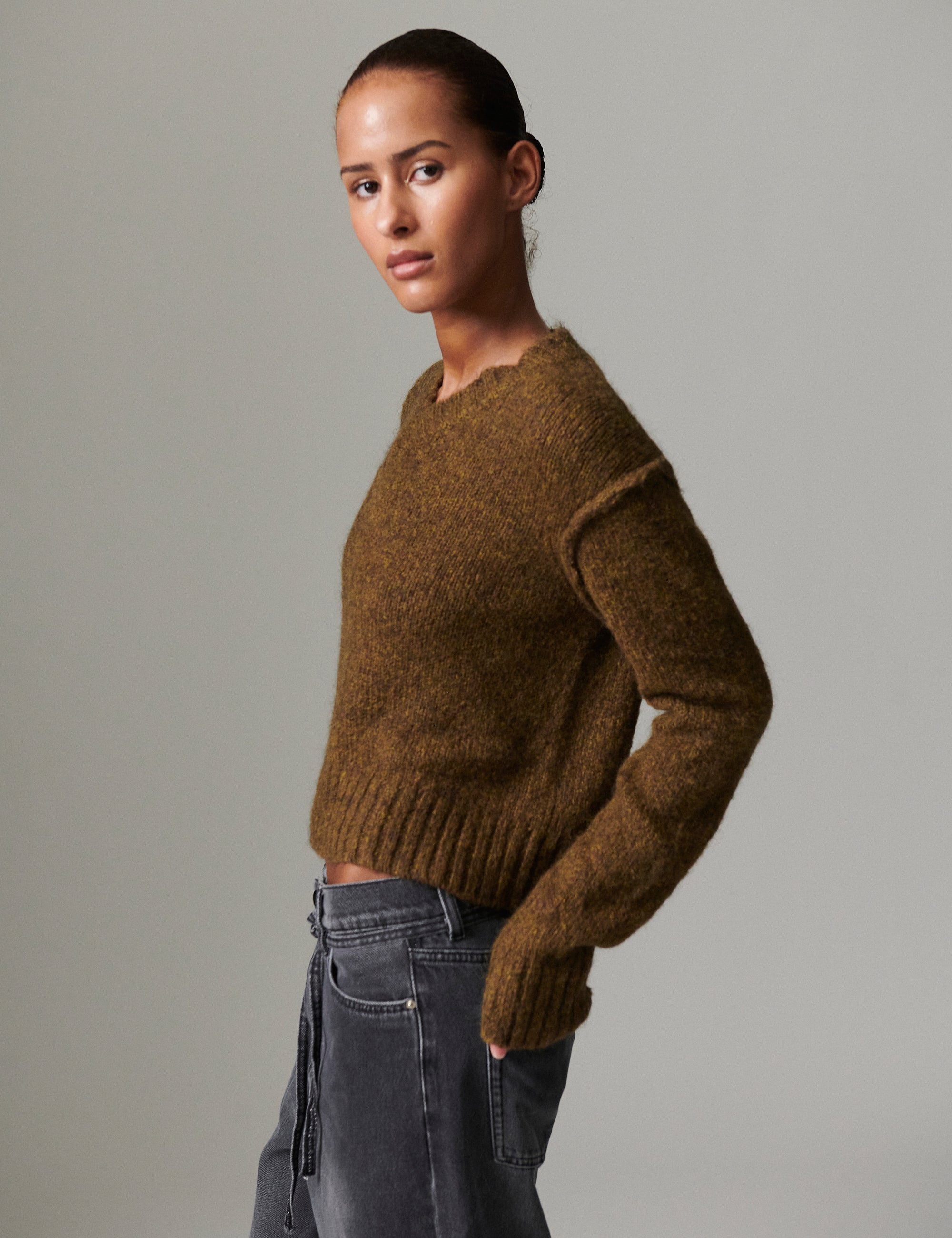DAY Birger ét Mikkelsen Florent - Soft Mohair Pullover 500158 CAPERS MELANGE