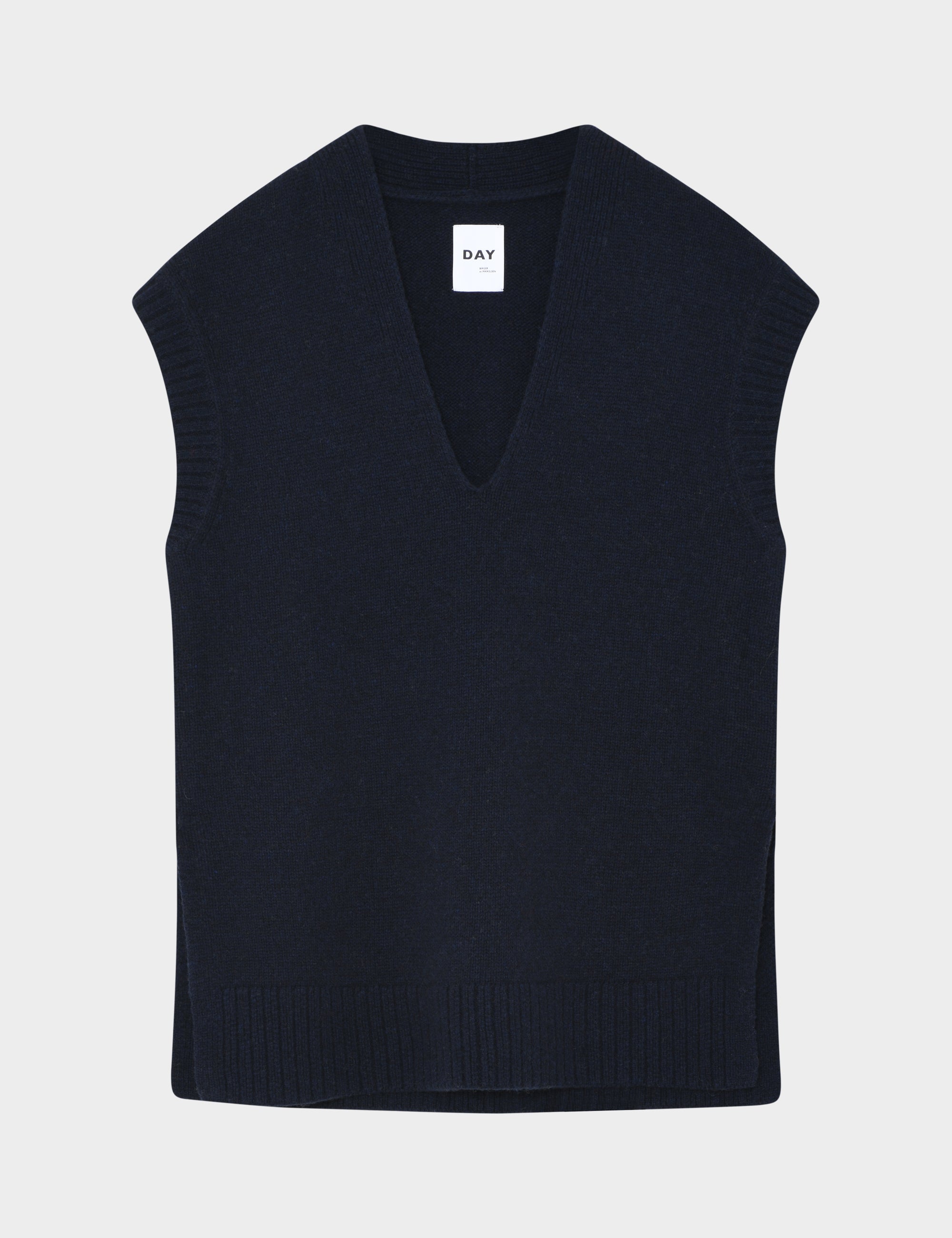 DAY Birger ét Mikkelsen Flynn - Soft lamb Waistcoat 194020 DARK SAPPHIRE.