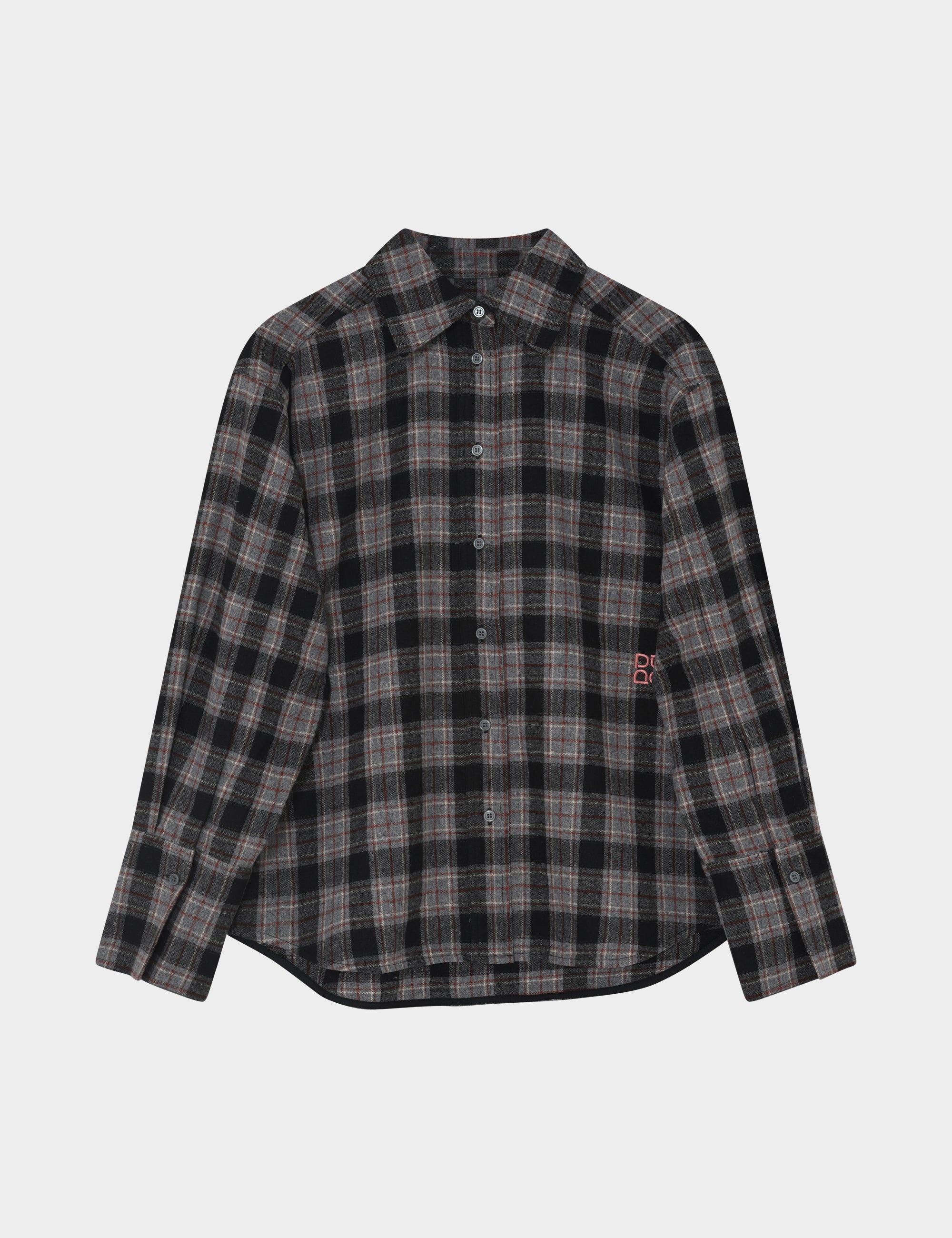 DAY Birger ét Mikkelsen Henri - Flannel Luxe - Shirt Shirt 500006 Medium Grey Melange