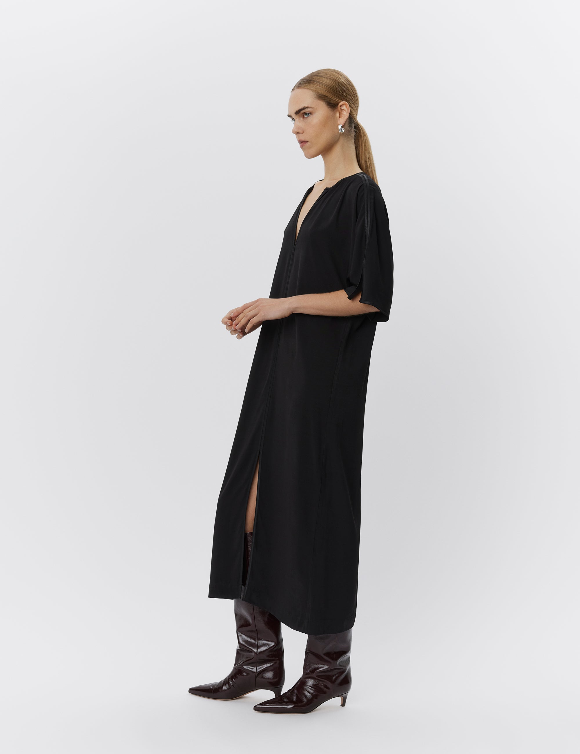 DAY Birger ét Mikkelsen Hill - LIght Modern Twill Dress 190303 BLACK