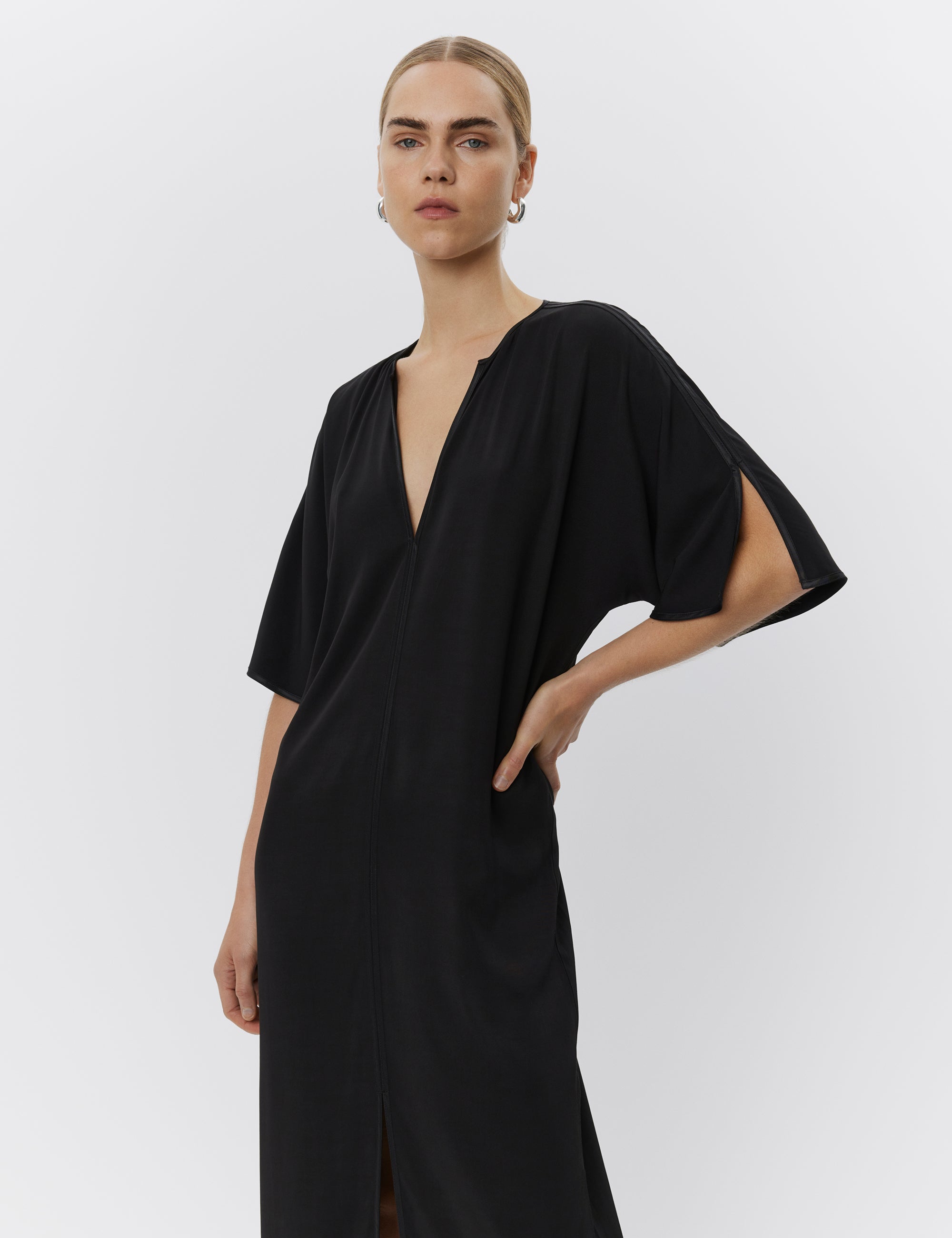 DAY Birger ét Mikkelsen Hill - LIght Modern Twill Dress 190303 BLACK