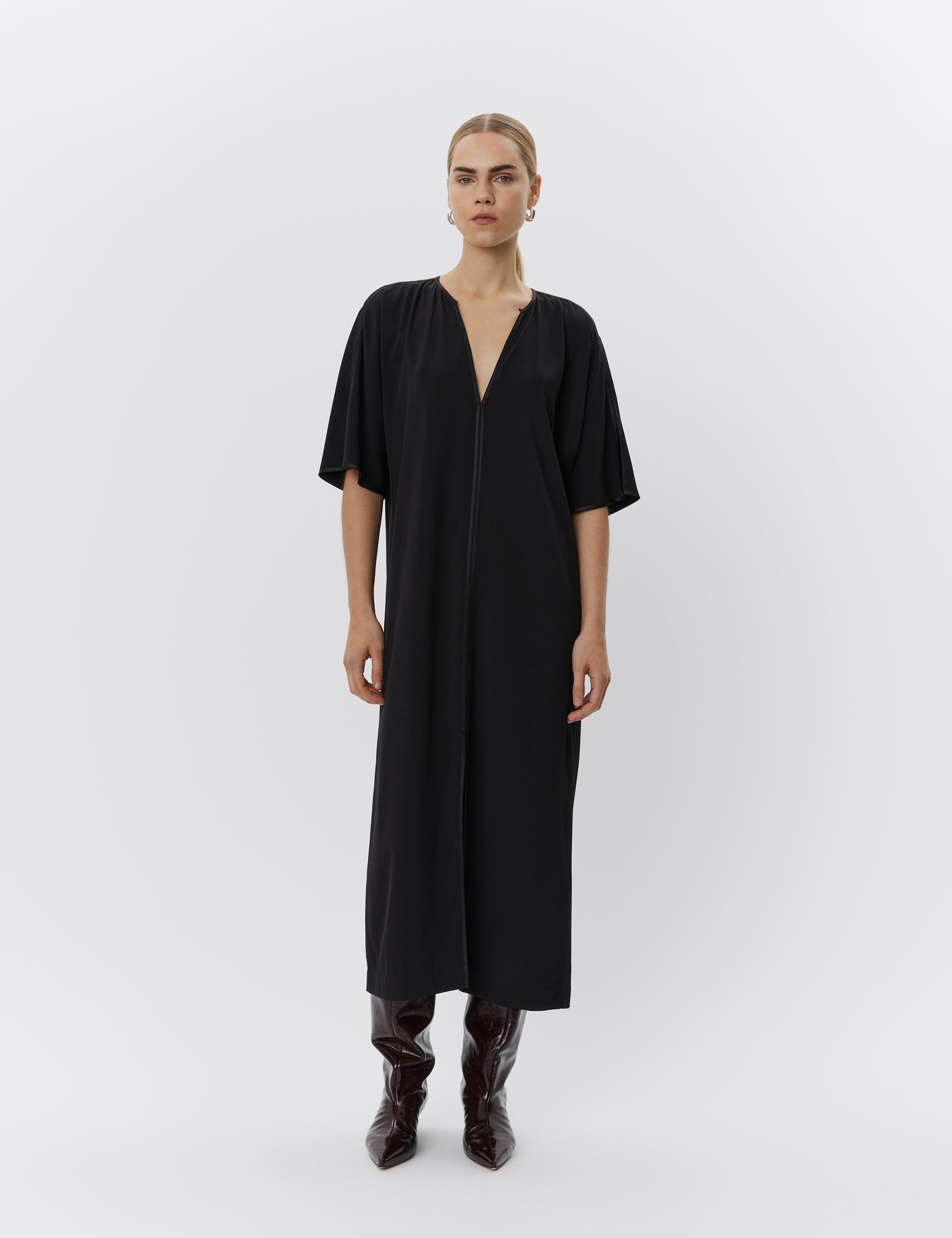 DAY Birger ét Mikkelsen Hill - LIght Modern Twill Dress 190303 BLACK