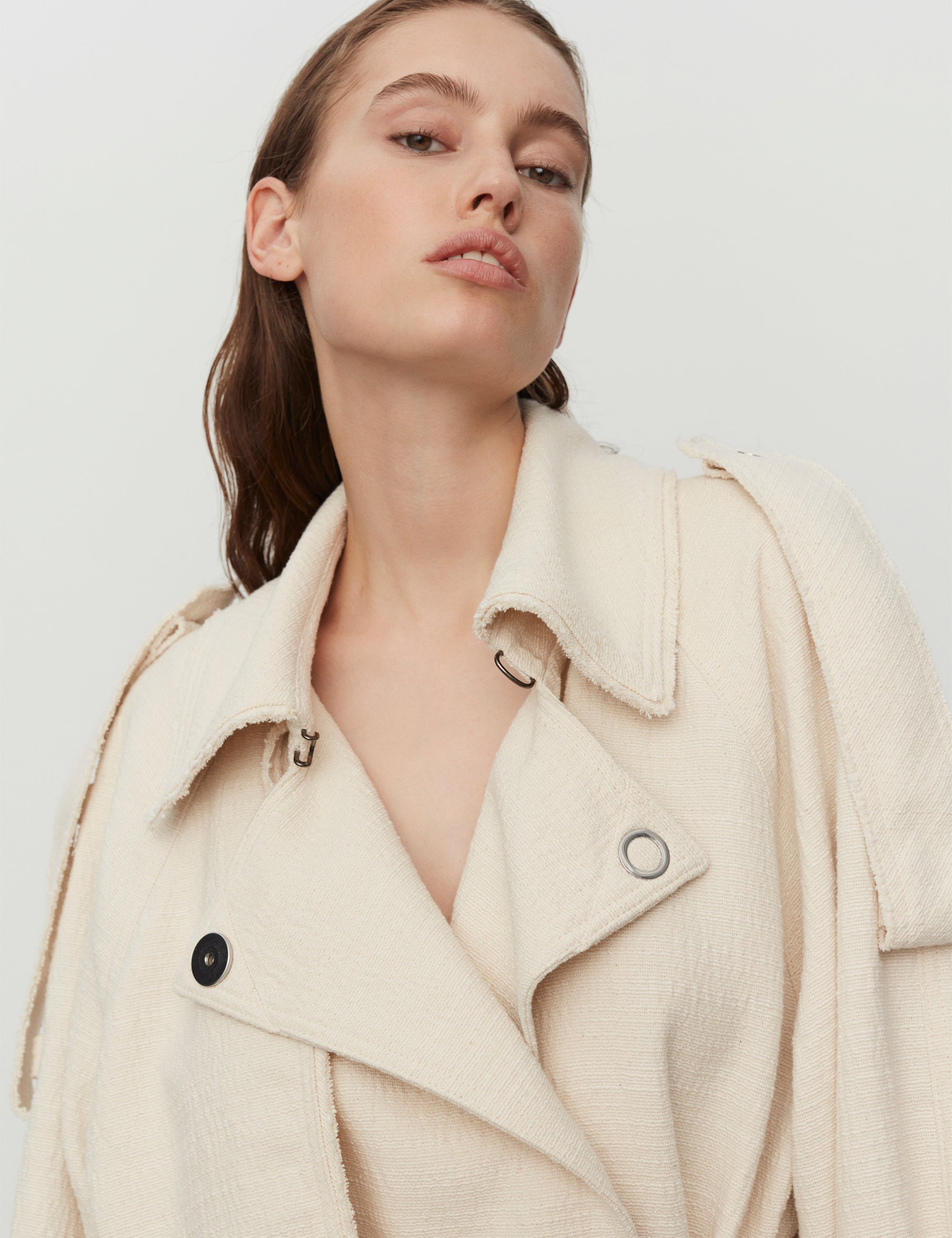 DAY Birger ét Mikkelsen Holden - Spring Texture Coat 110104 Vanilla Ice