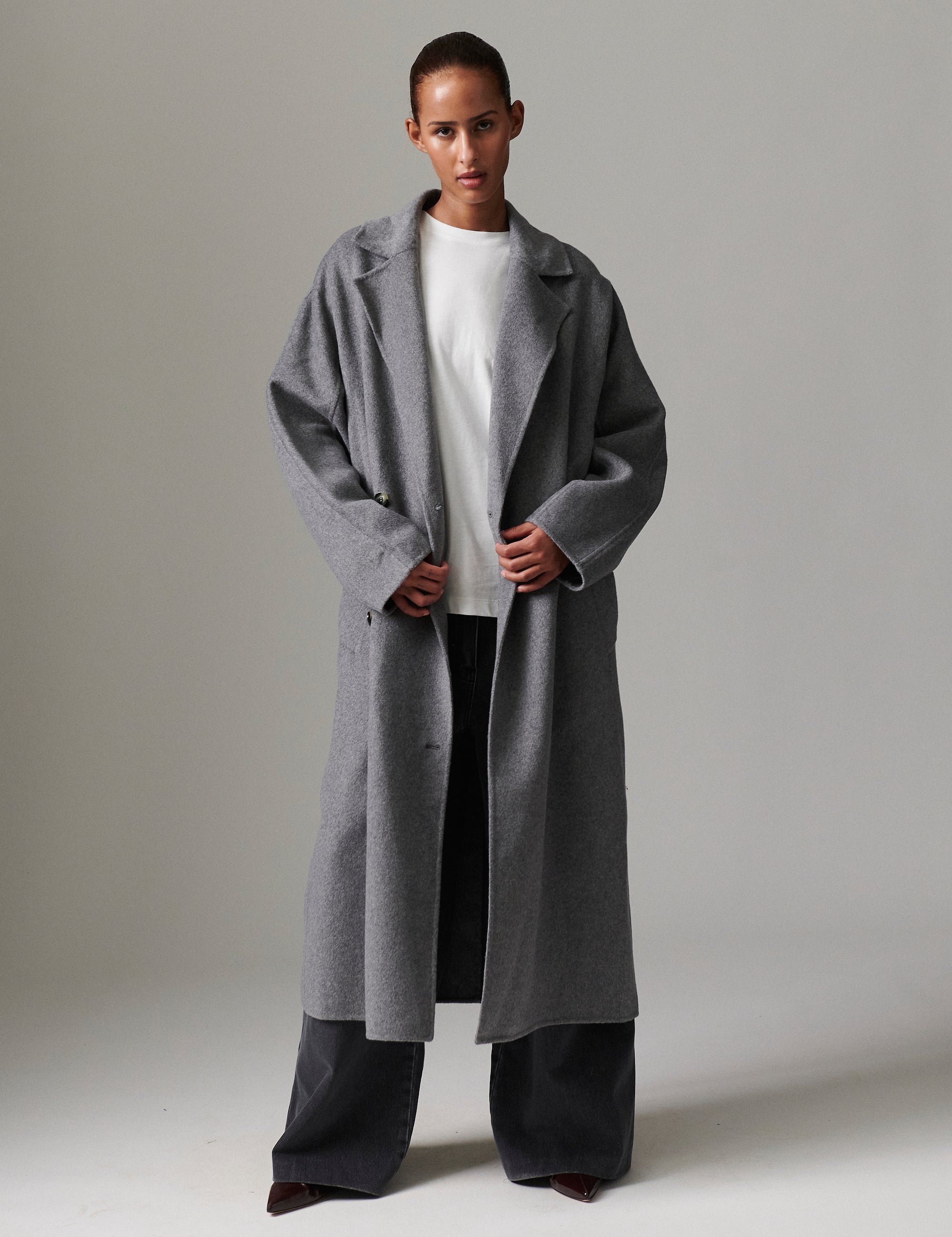 DAY Birger ét Mikkelsen Howard - Double Faced Wool Coats & Jackets 500006 Medium Grey Melange