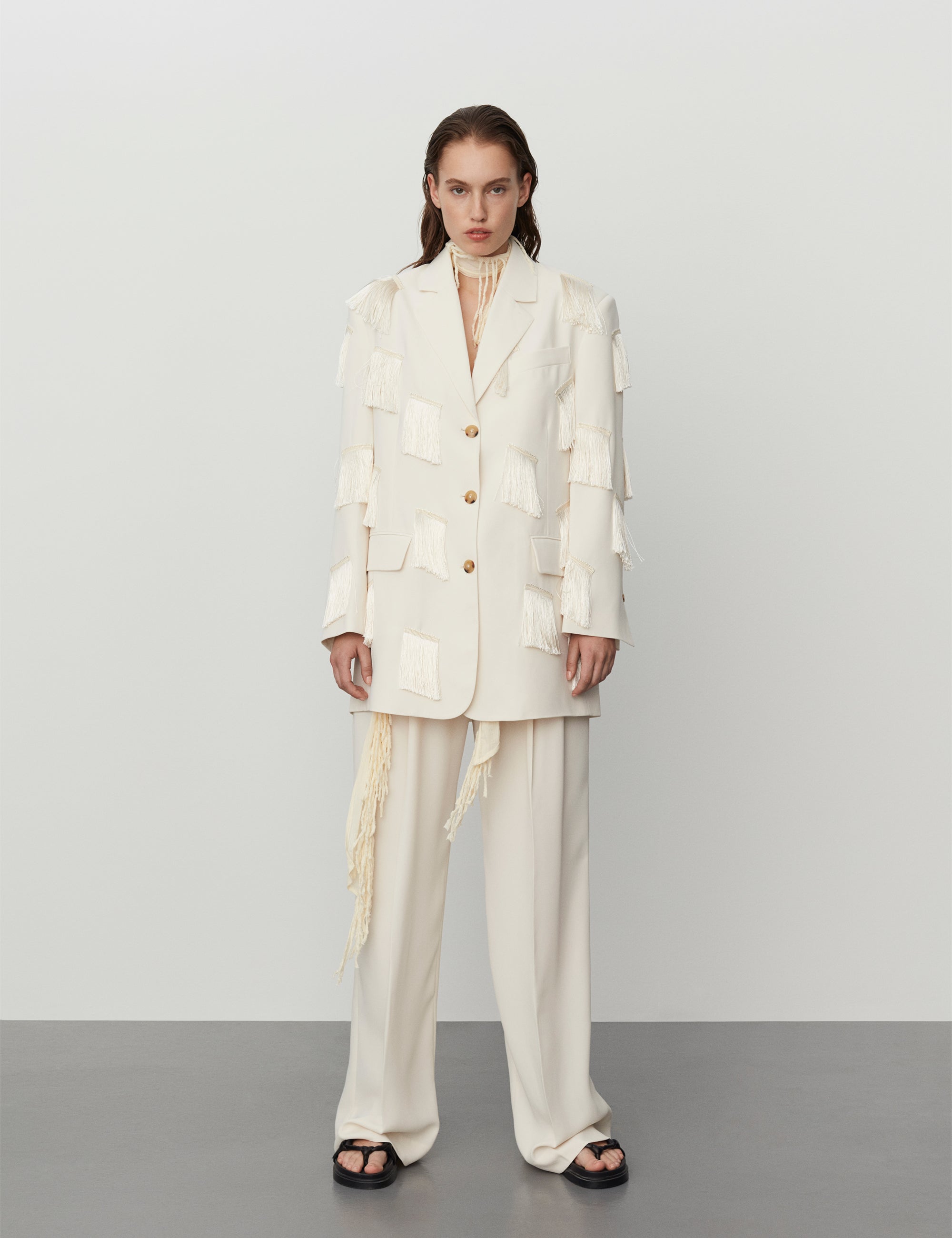 DAY Birger ét Mikkelsen Jeramiah - Classic Gabardine Blazer 01002 Ivory Shade