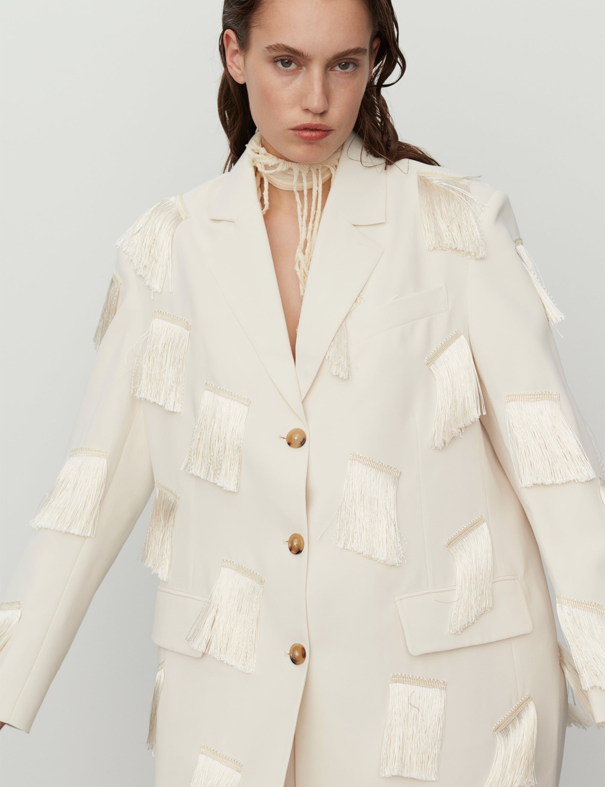 DAY Birger ét Mikkelsen Jeramiah - Classic Gabardine Blazer 01002 Ivory Shade