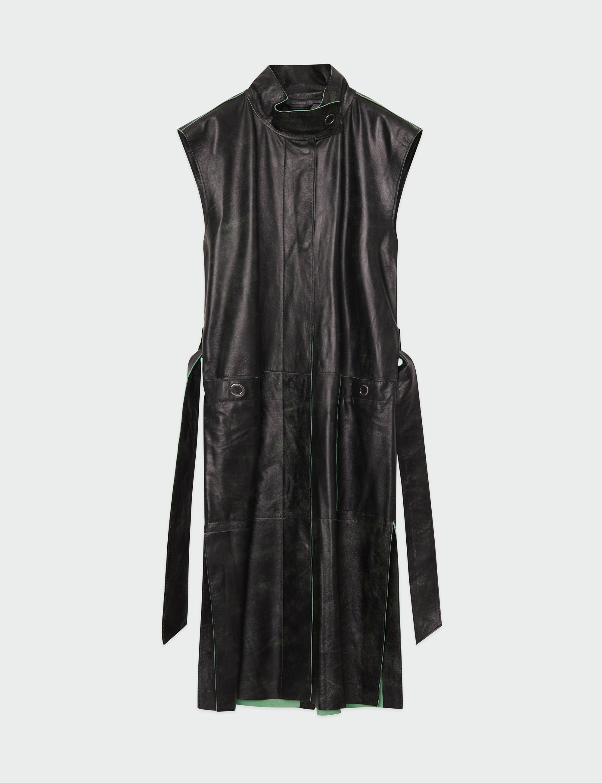DAY Birger ét Mikkelsen Keith - Leather Contemporary Waistcoat 190303 Black