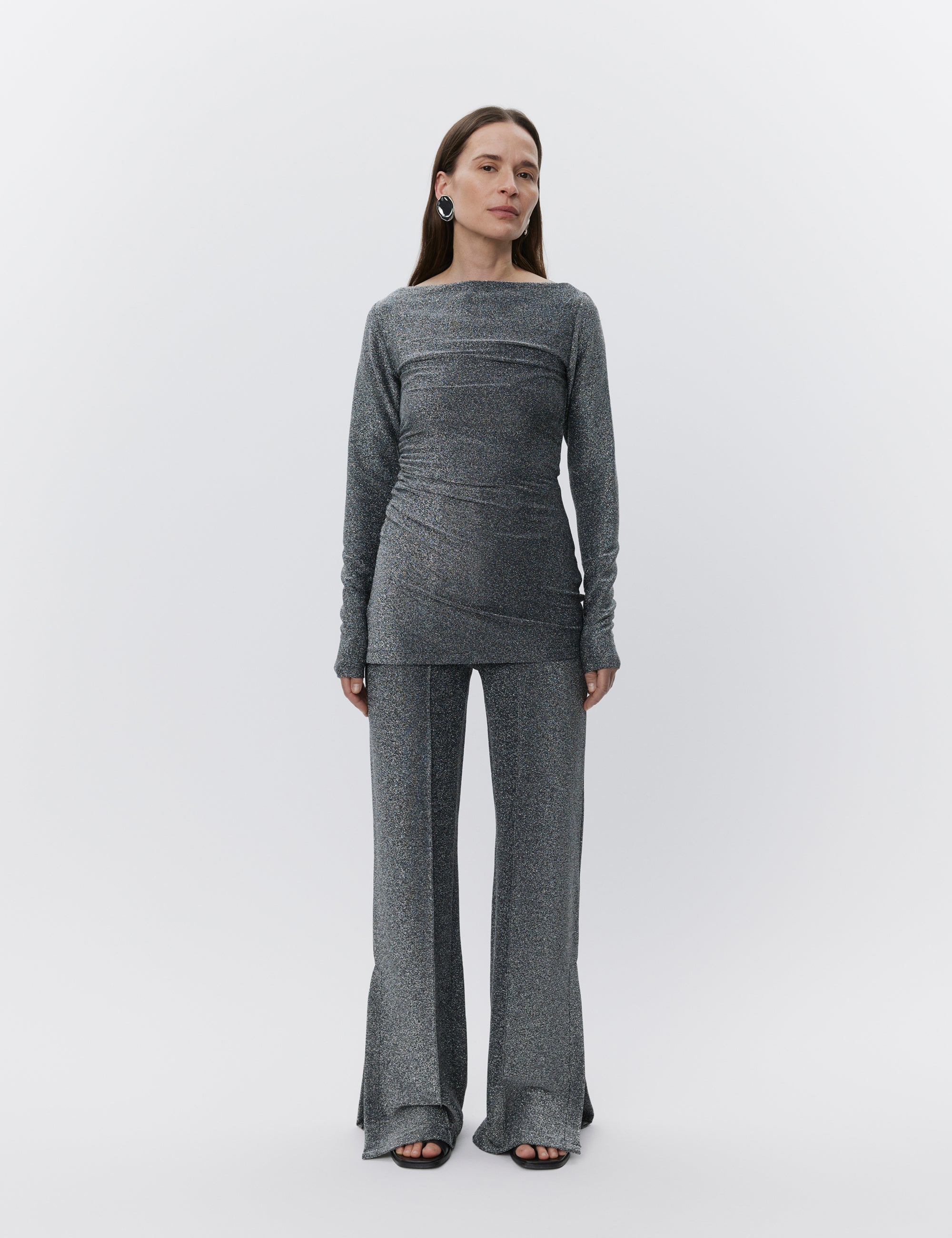 DAY Birger ét Mikkelsen Kimmie - Shimmering Interlock Tops & T-Shirts 190303 BLACK