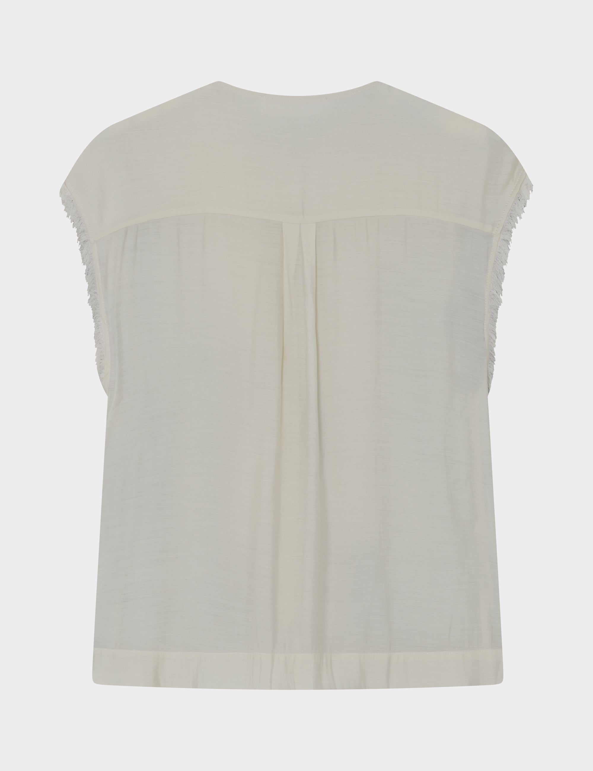 DAY Birger ét Mikkelsen Kua - Sheer Fringes Tops & T-Shirts 110605 Jet Stream