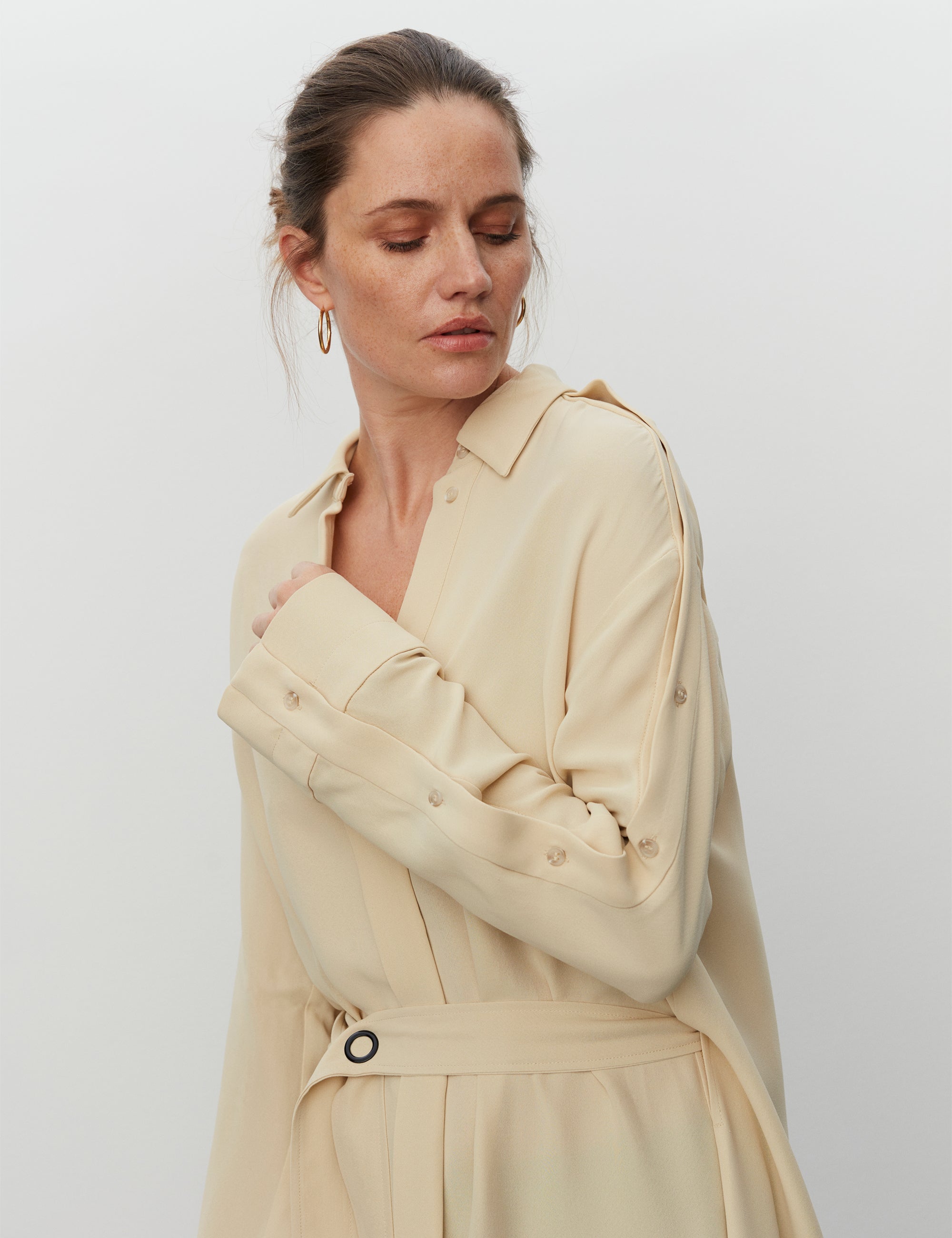DAY Birger ét Mikkelsen Lamara - Matte Viscose Crepe Dress 130711 PUTTY