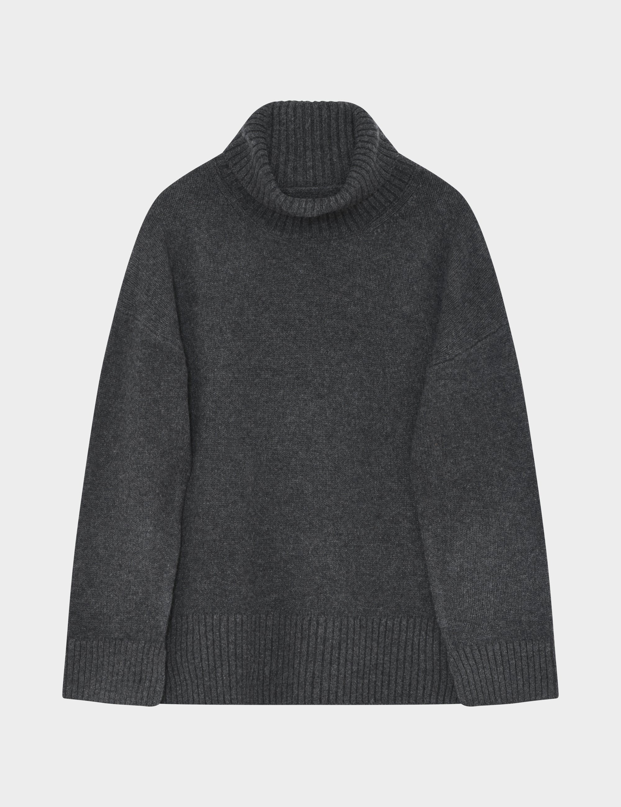 DAY Birger ét Mikkelsen Lansbury - Soft Lamb Pullover 500003 DARK GREY MELANGE