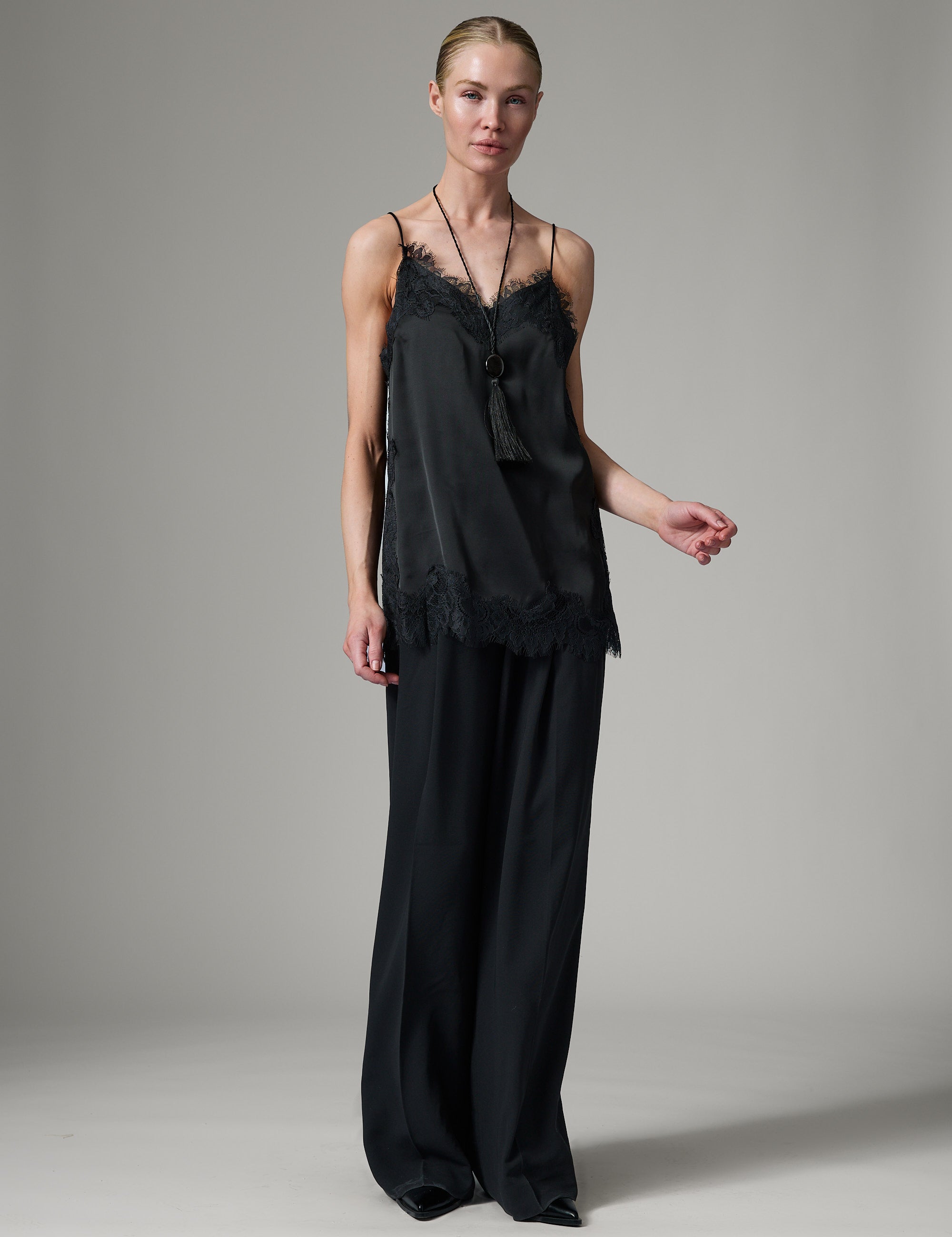DAY Birger ét Mikkelsen Lisa - Fluid Viscose Tops & T-Shirts 190303 Black