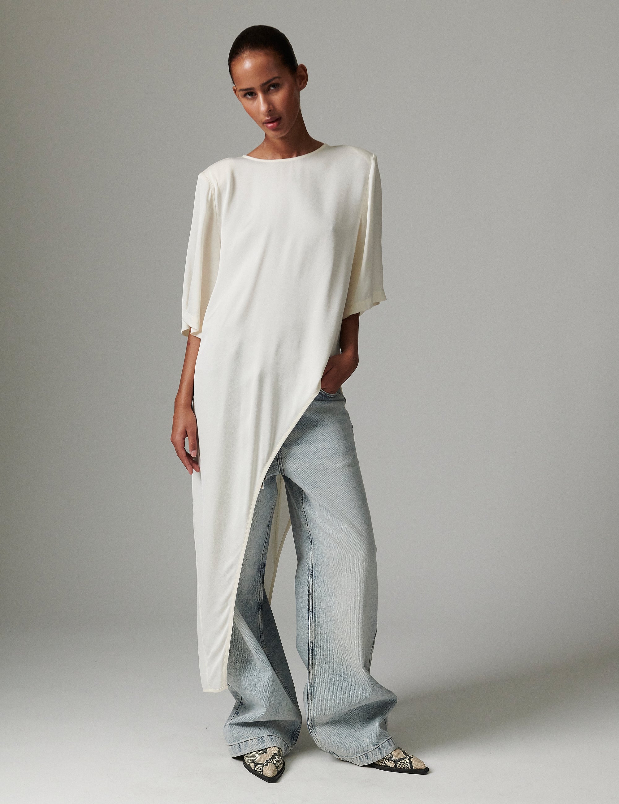 DAY Birger ét Mikkelsen Lolly - Matte Crepe Shirts & Blouses 110605 JET STREAM