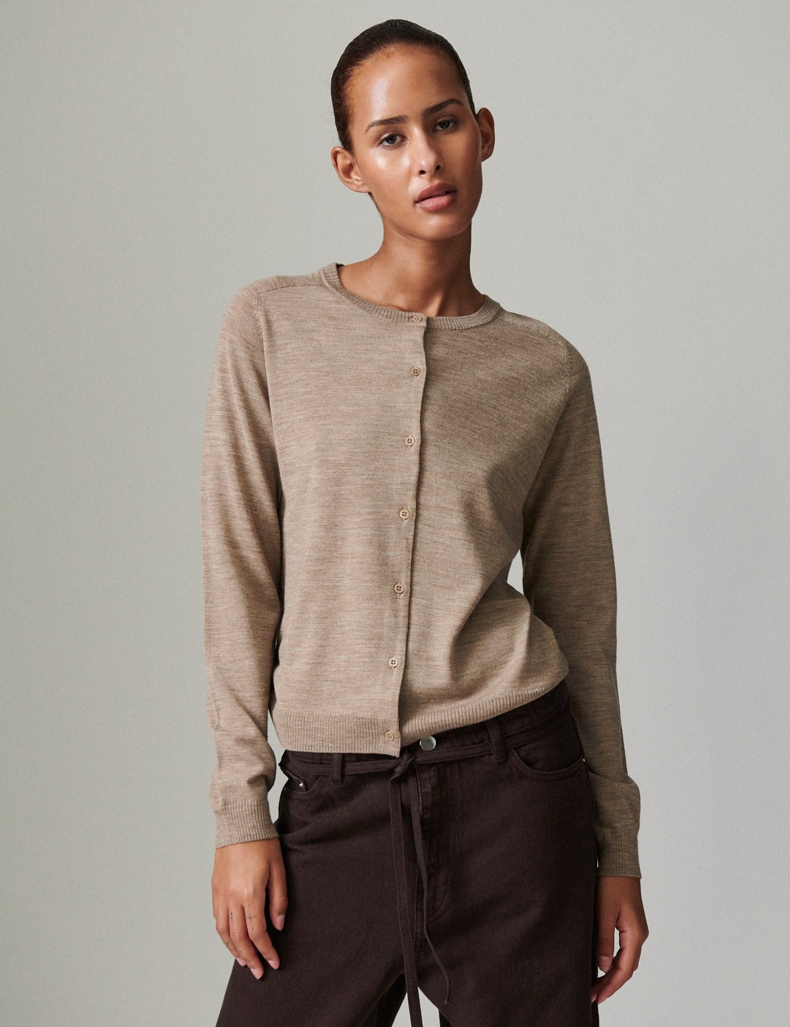 DAY Birger ét Mikkelsen Luna - Daily Elements Cardigan 500001 BEIGE MELANGE