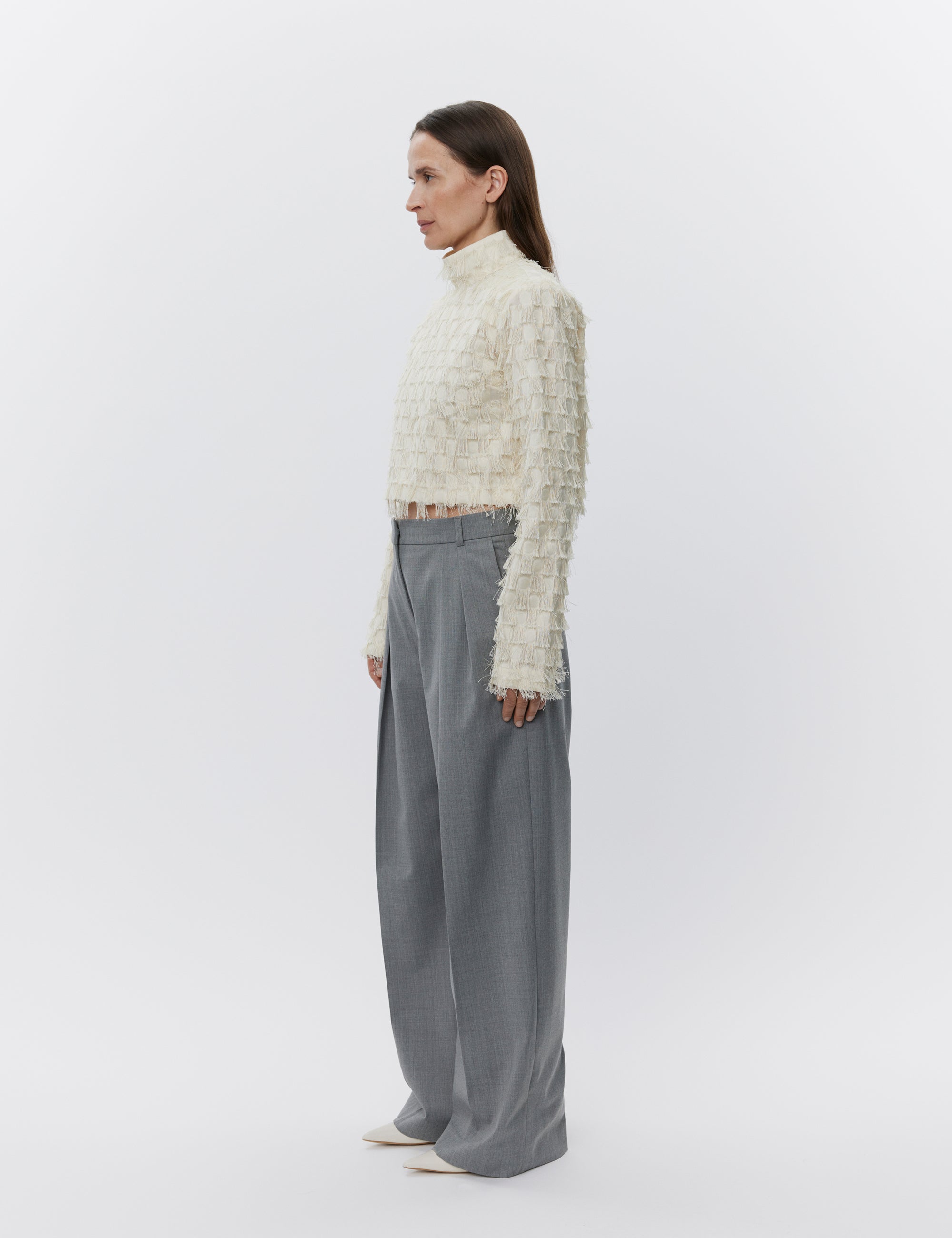 DAY Birger ét Mikkelsen Lynette - Abstract Fringes Tops & T-Shirts 110104 Vanilla Ice