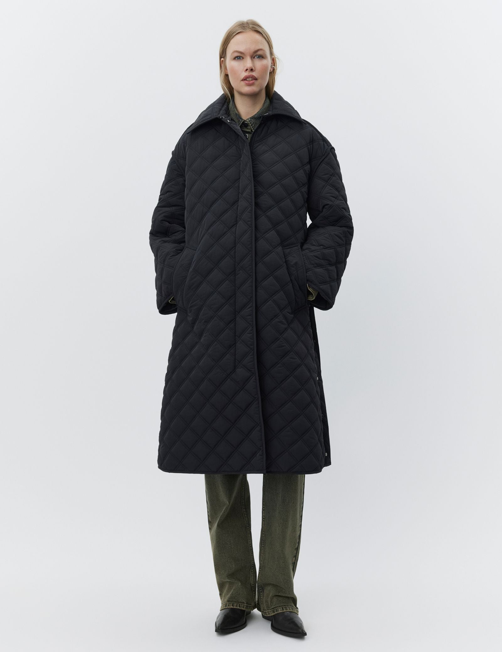DAY Birger ét Mikkelsen Manon - Rhombus Quilt Coats & Jackets 190303 BLACK
