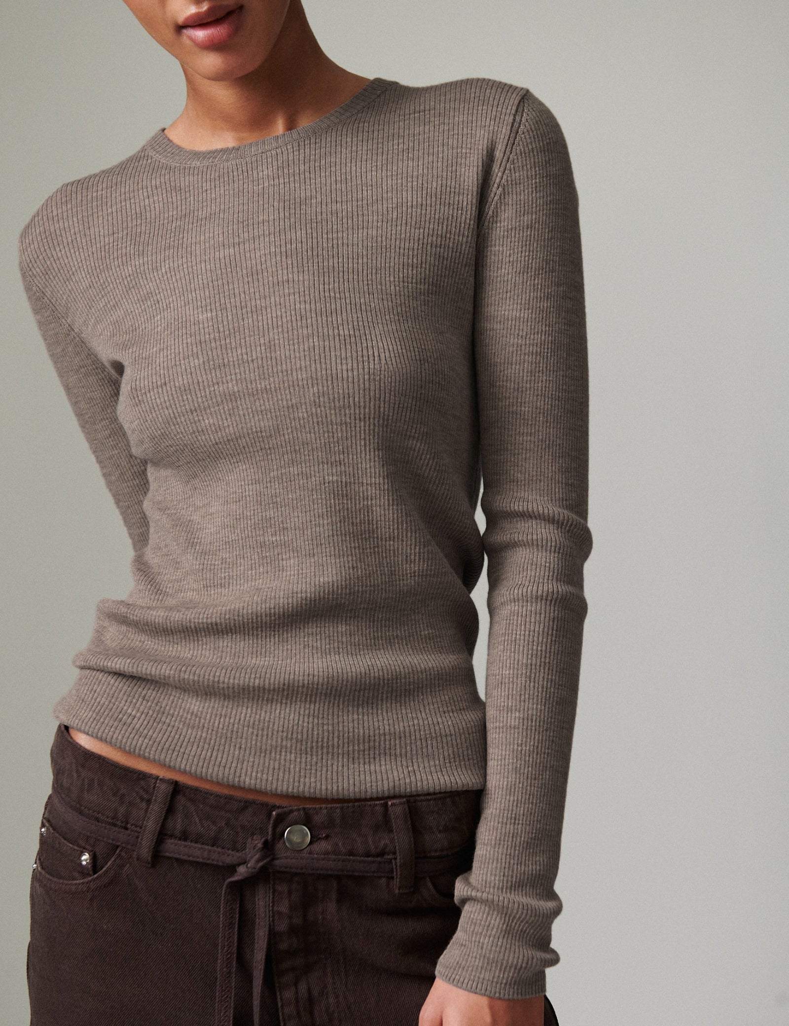 DAY Birger ét Mikkelsen Mariana - Daily Elements Top 500189 LIGHT BROWN MELANGE