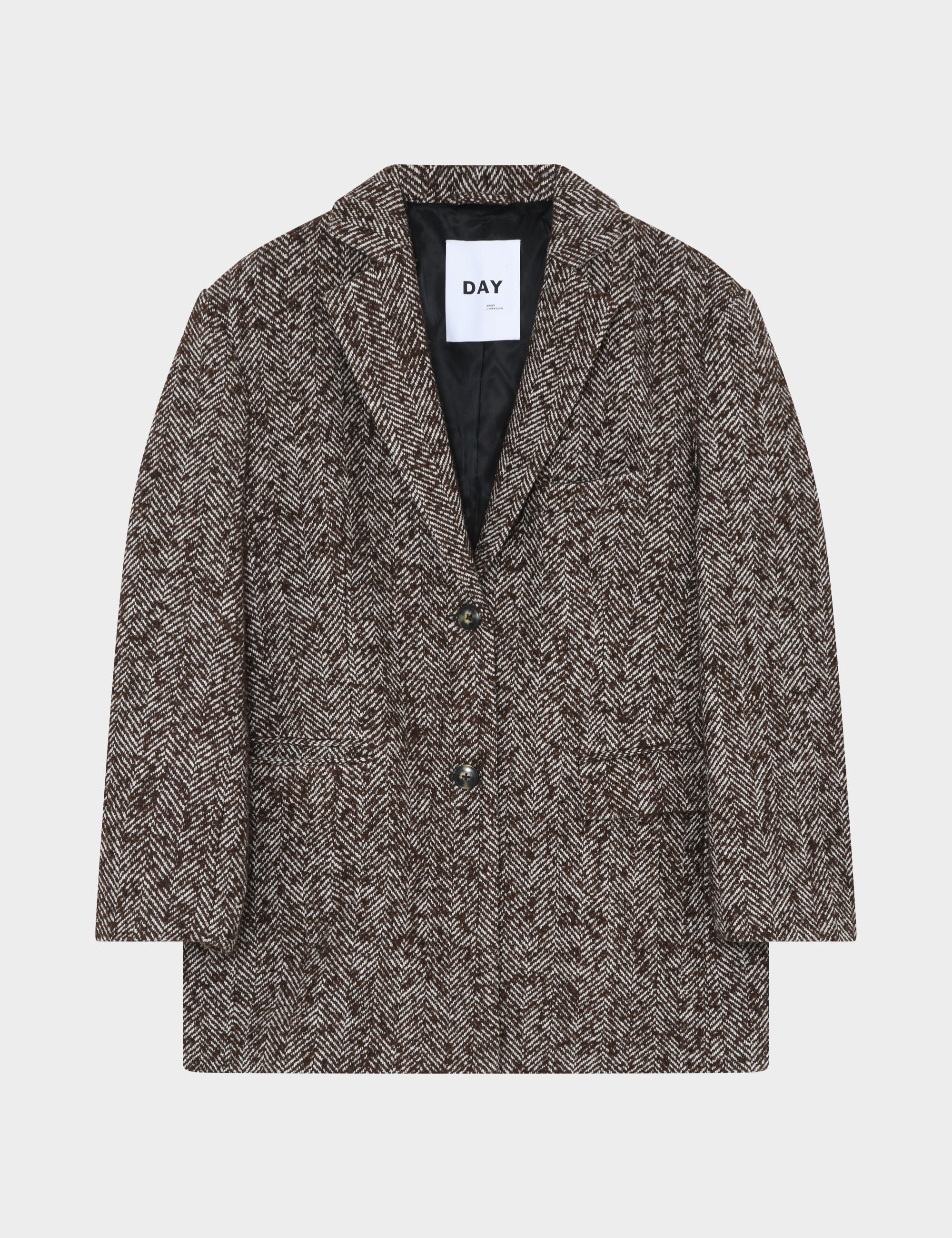 DAY Birger ét Mikkelsen Martha - Heavy Slub Wool Blazer 191110 CHOCOLATE PLUM