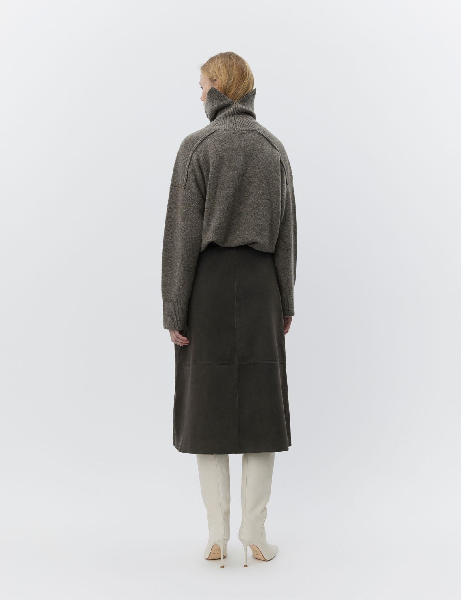 DAY Birger ét Mikkelsen Melo - Suede Skirt 191103 ESPRESSO