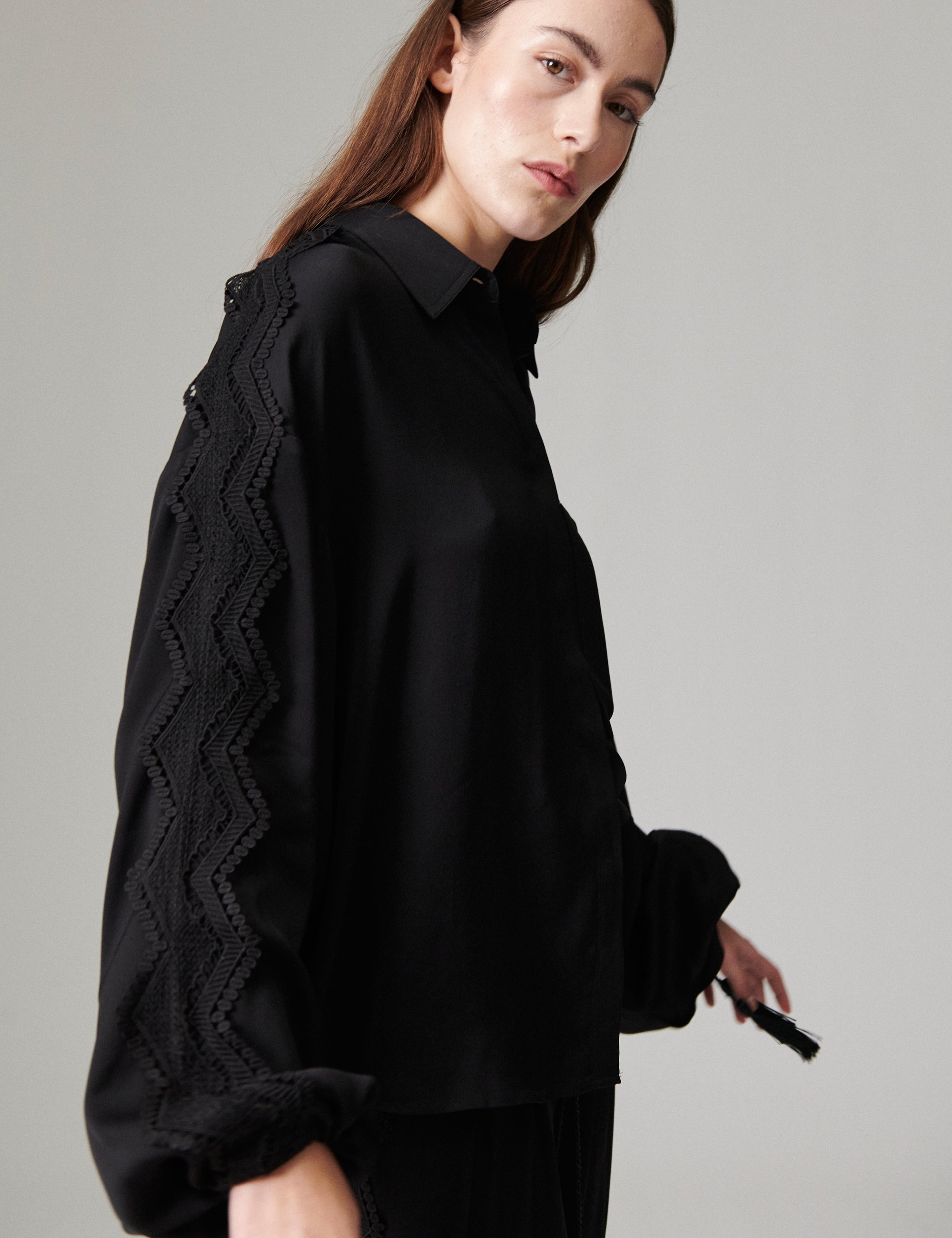 DAY Birger ét Mikkelsen Mikana - Matte Crepe - Blouse Blouse 190303 Black