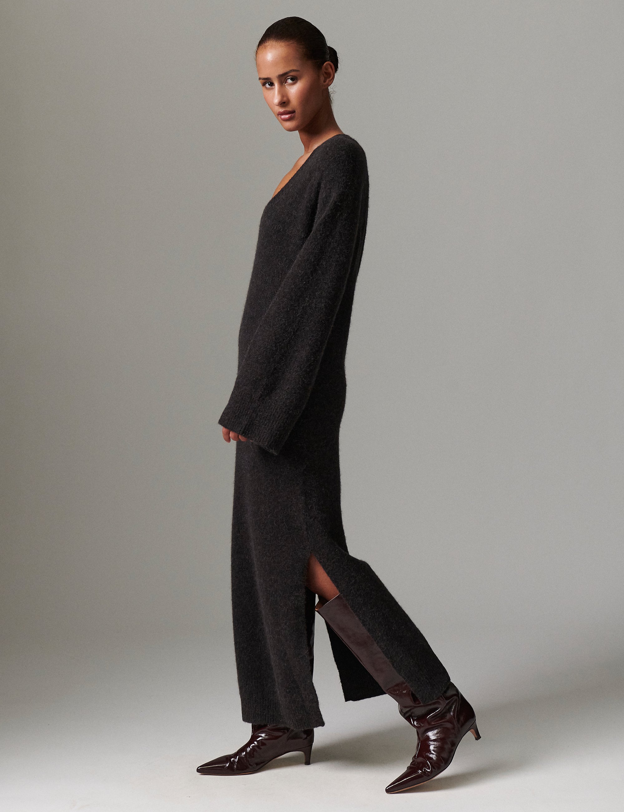 DAY Birger ét Mikkelsen Mills - Cozy Days Dress 191103 ESPRESSO