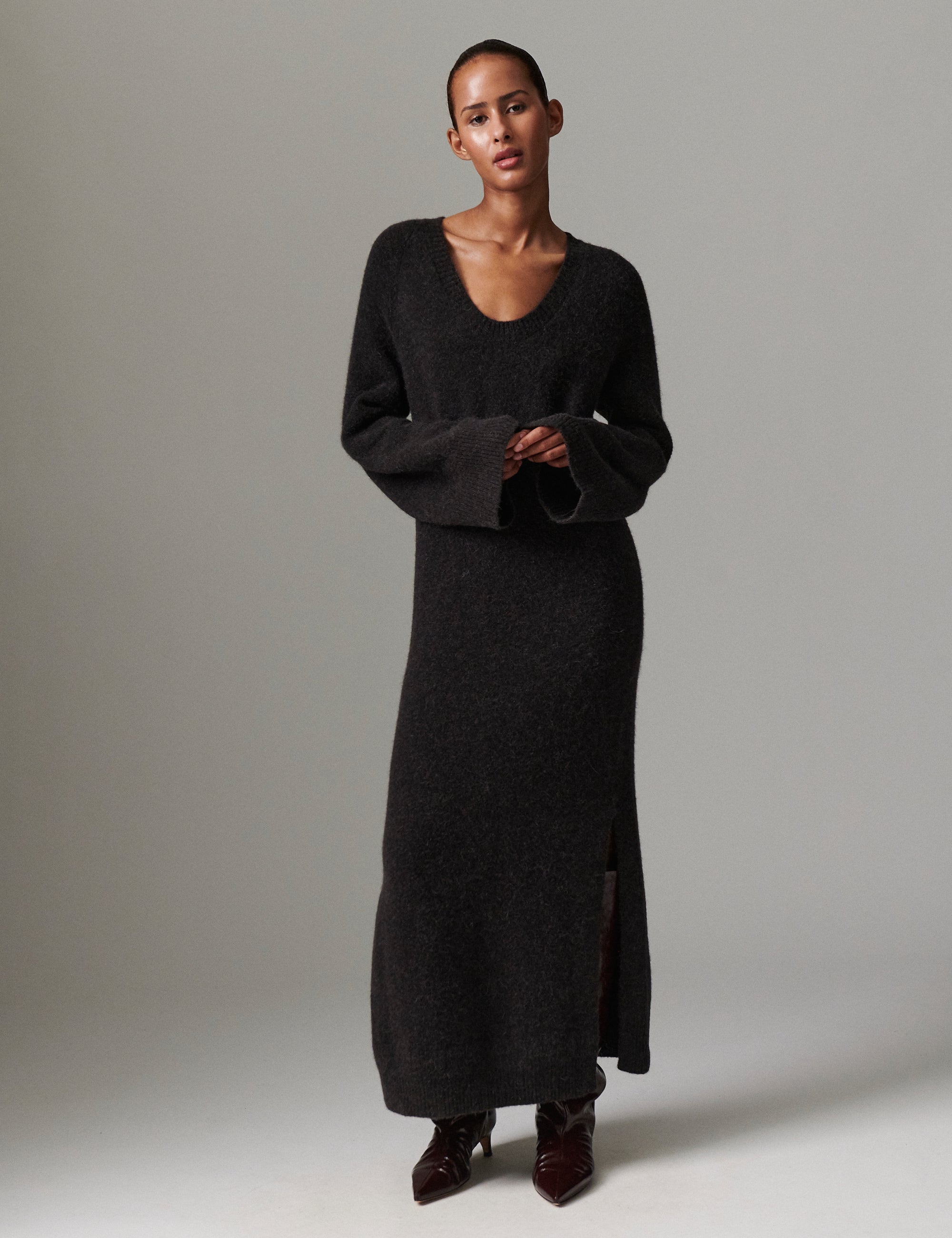 DAY Birger ét Mikkelsen Mills - Cozy Days Dress 191103 ESPRESSO