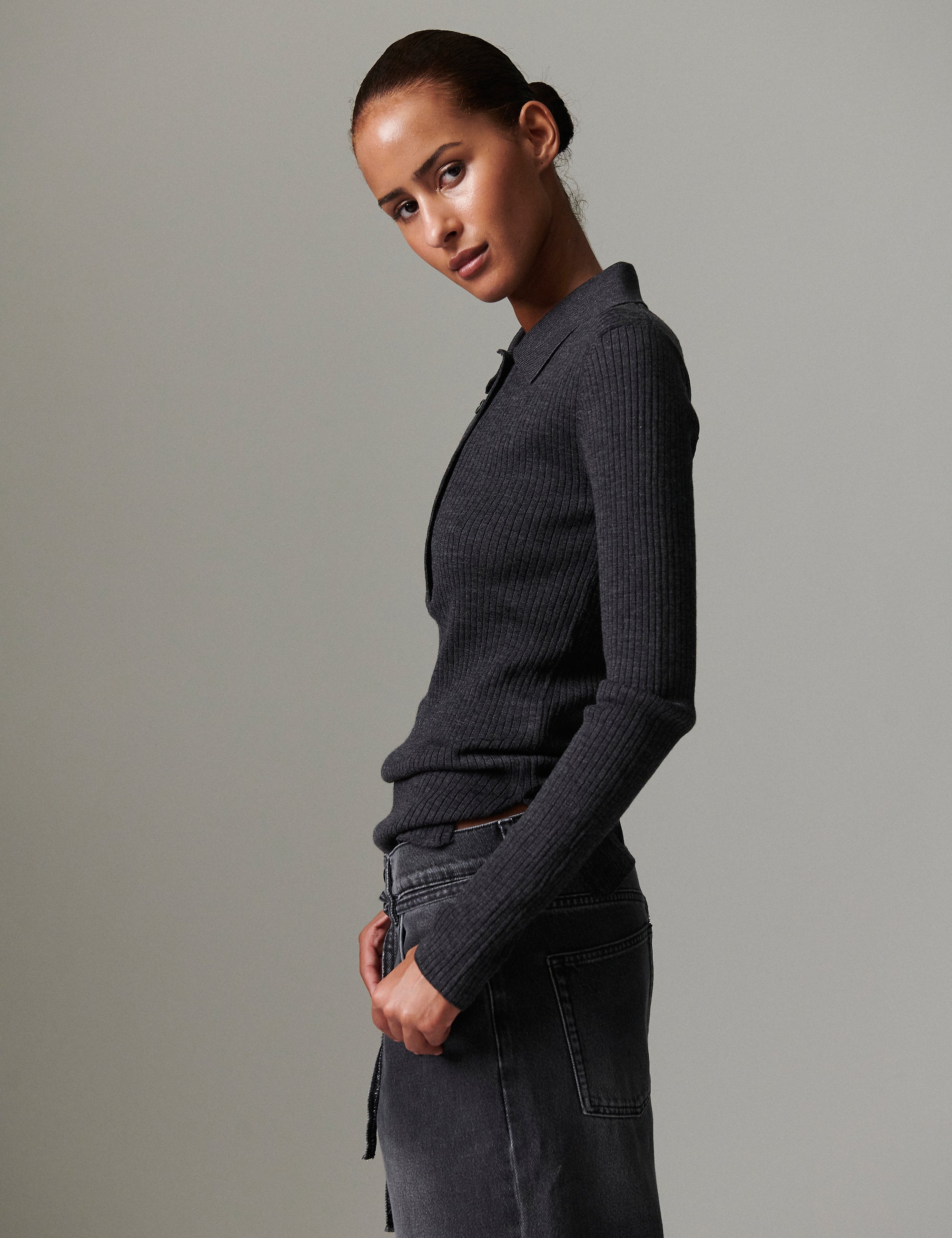 DAY Birger ét Mikkelsen Murphy - Daily elements Pullover 500003 DARK GREY MELANGE