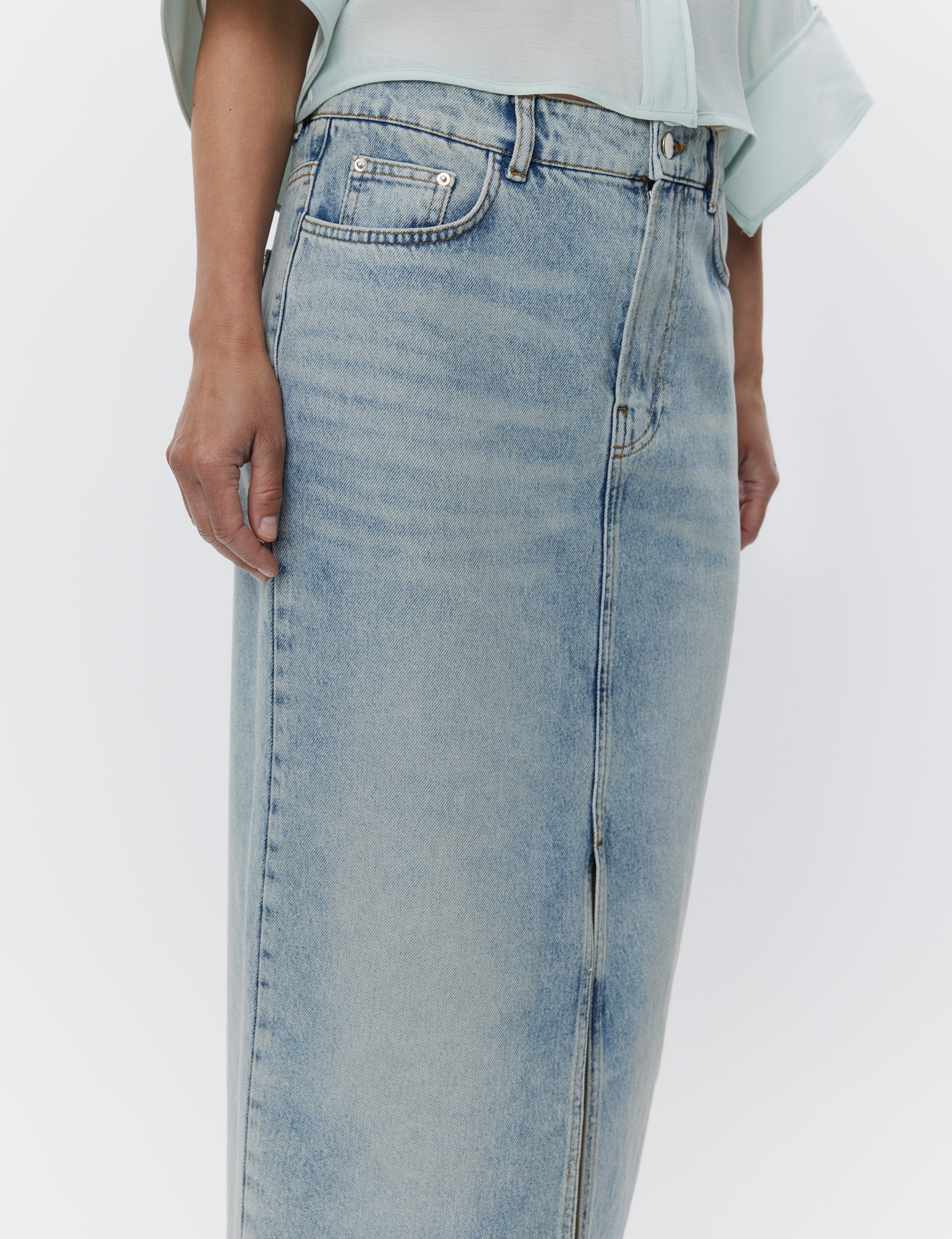 DAY Birger ét Mikkelsen Niki - Vintage Blue Denim Skirt 500139 VINTAGE BLUE