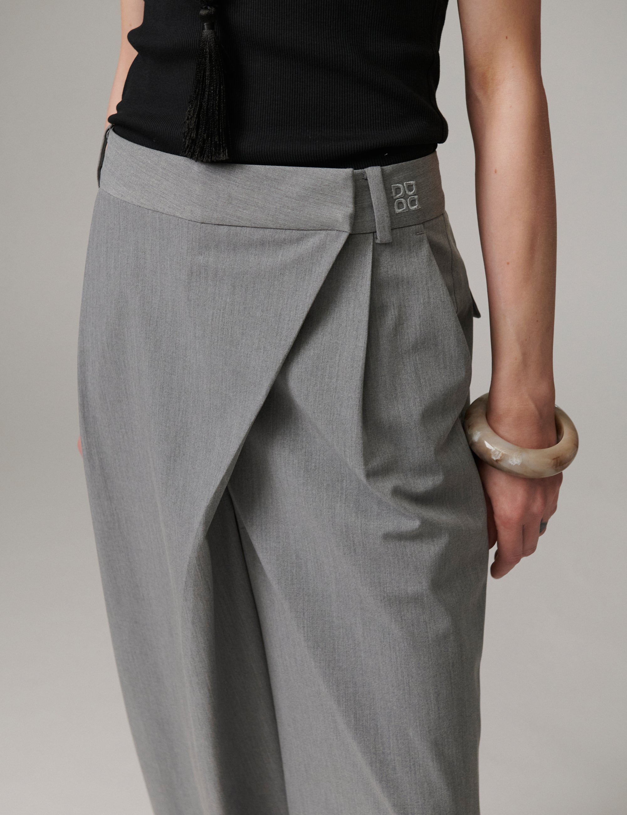 DAY Birger ét Mikkelsen Nila - Classic Gab Pants 500006 Medium Grey Melange