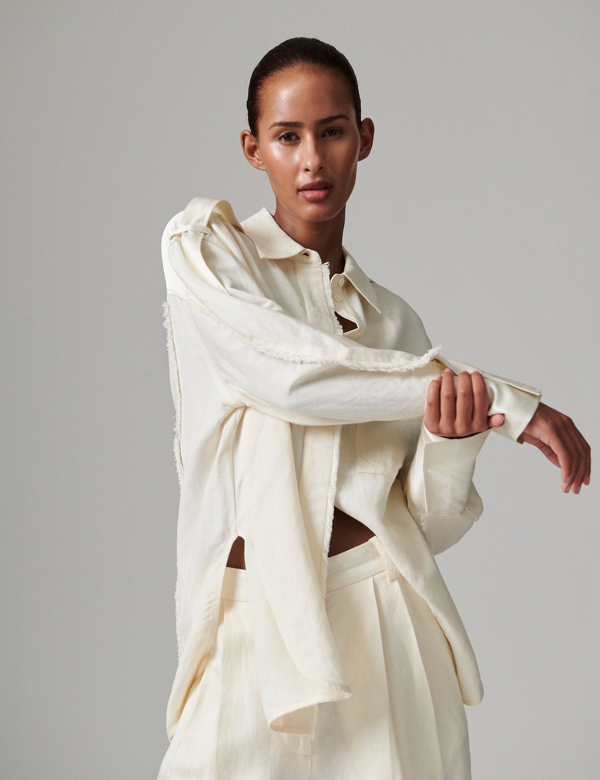 DAY Birger ét Mikkelsen Norma - Contrast Linen - Shirt Shirt 110605 Jet Stream