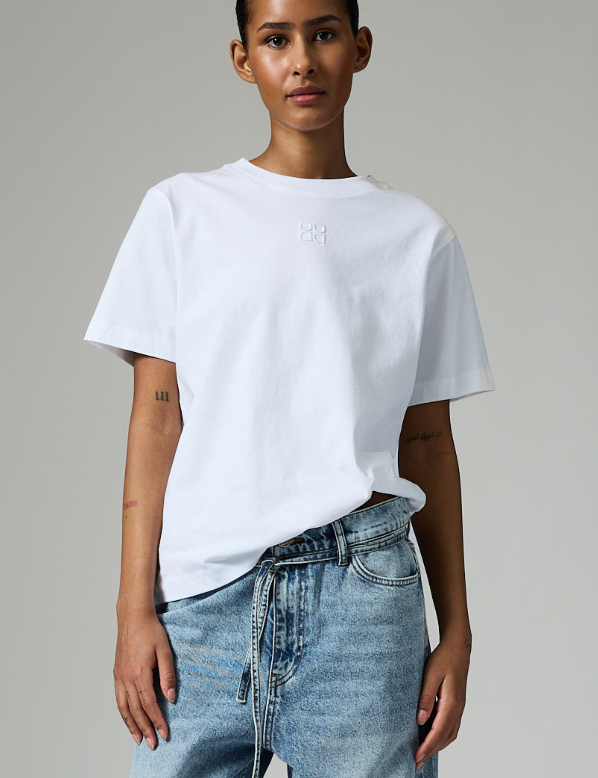 DAY Birger ét Mikkelsen Parry - Heavy Jersey T-shirt 110601 Bright White