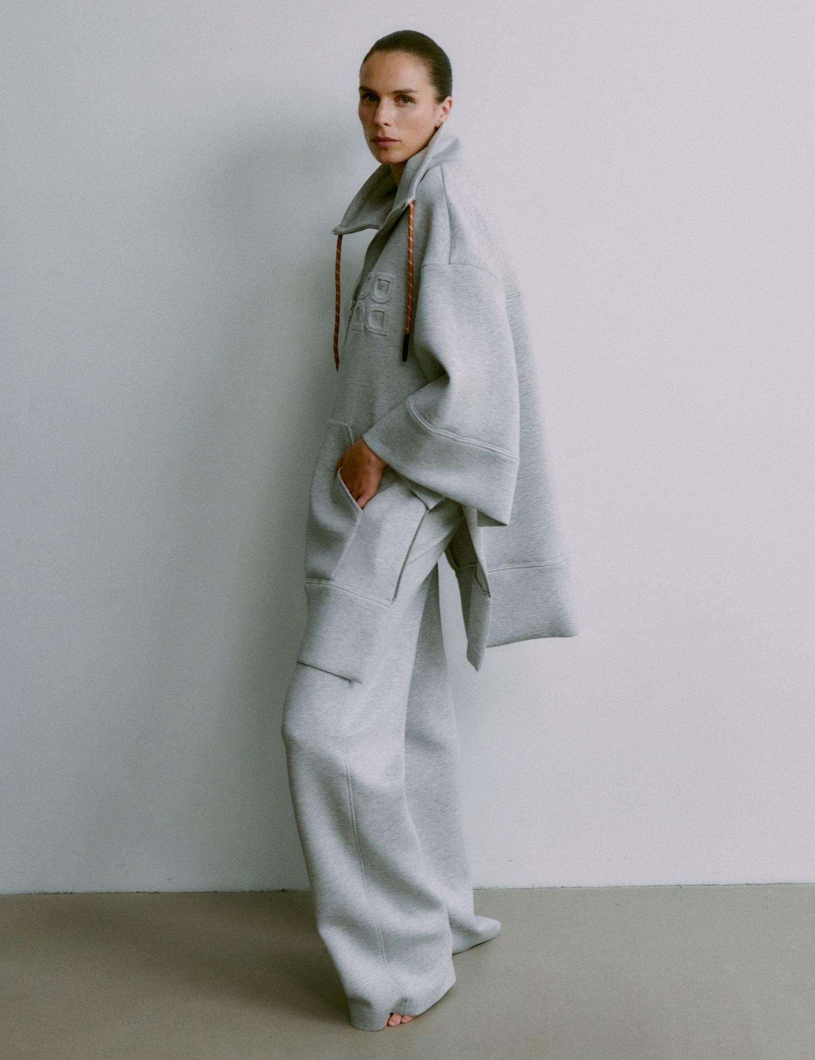 DAY Birger ét Mikkelsen Perry - Scuba Cardigan 500056 GREY MELANGE