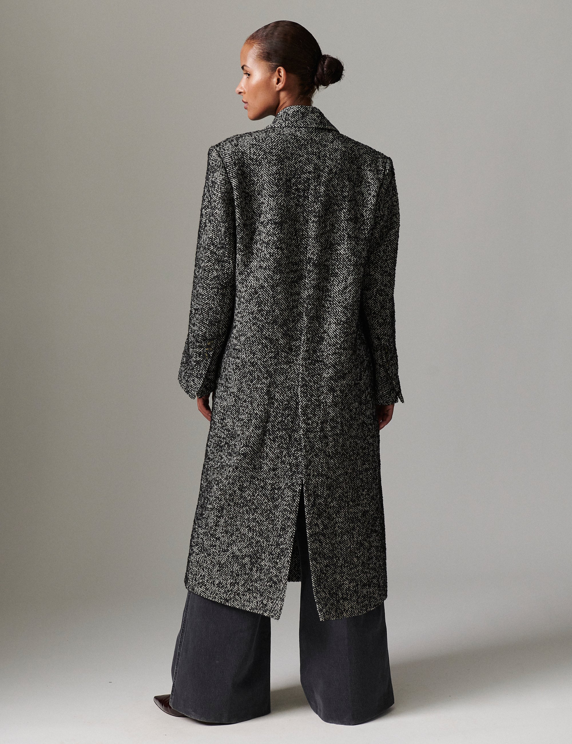 DAY Birger ét Mikkelsen Philippine - Heavy Slub Wool Coats & Jackets 500015 BLACK MIX