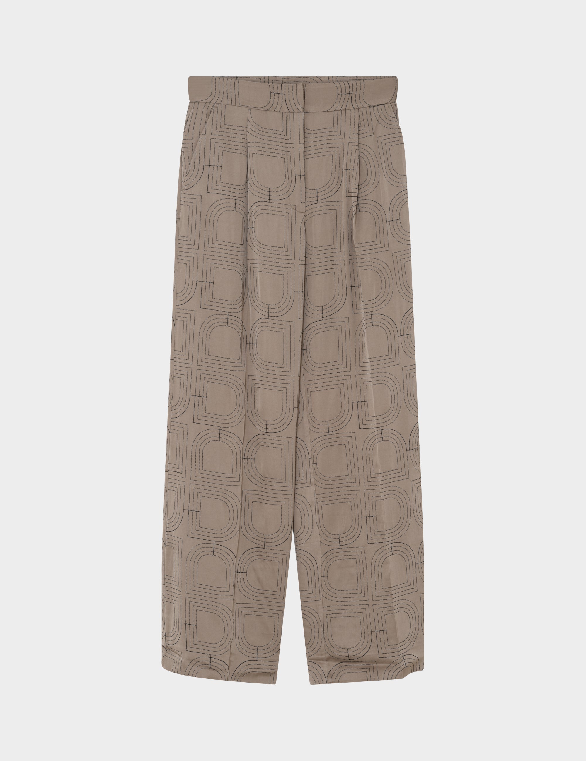 DAY Birger ét Mikkelsen Phoebe - Fluid Viscose Stitch Pants 181112 Walnut