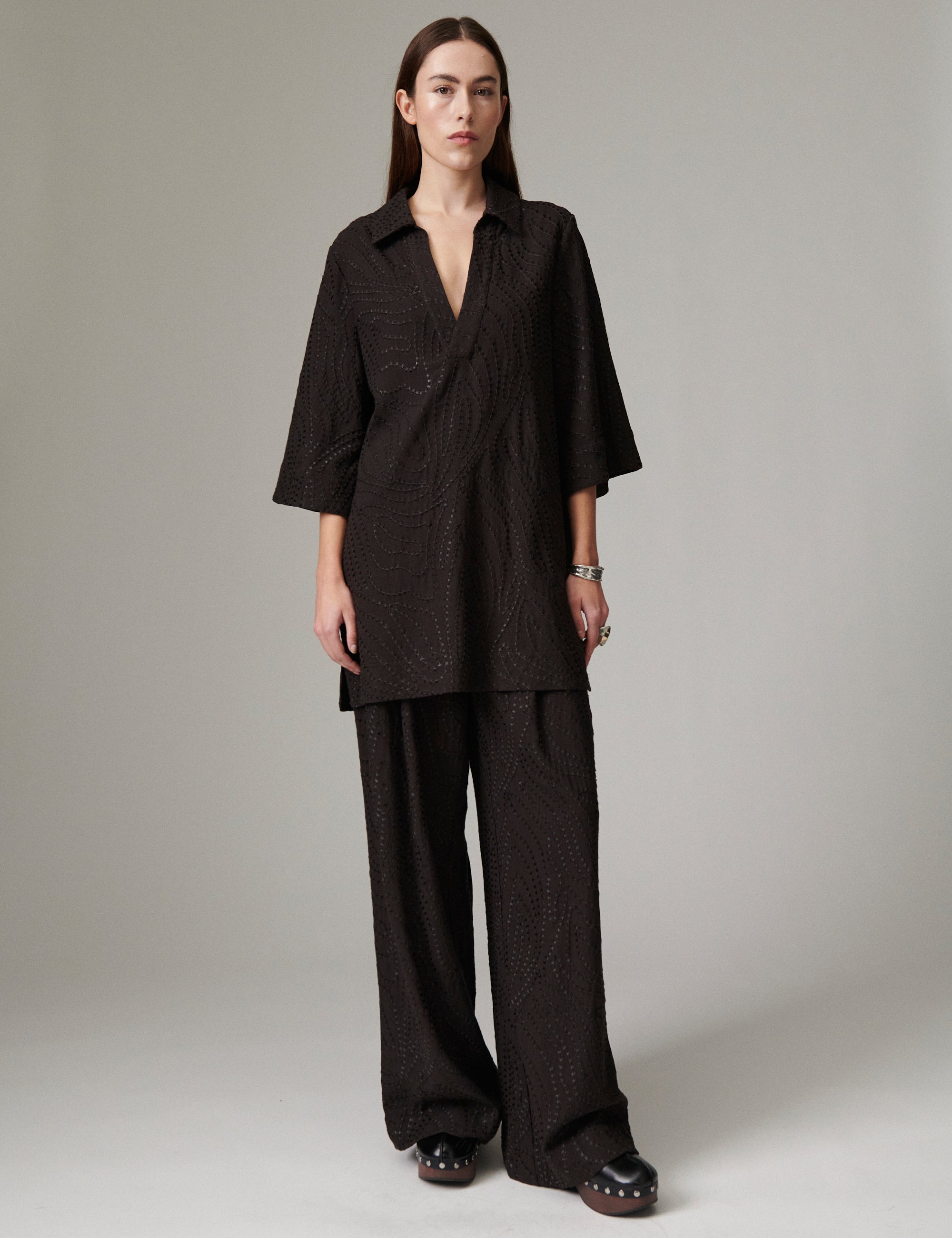 DAY Birger ét Mikkelsen Prima - Day Kantha - Tunic Tunic 10037 Coffee Bean